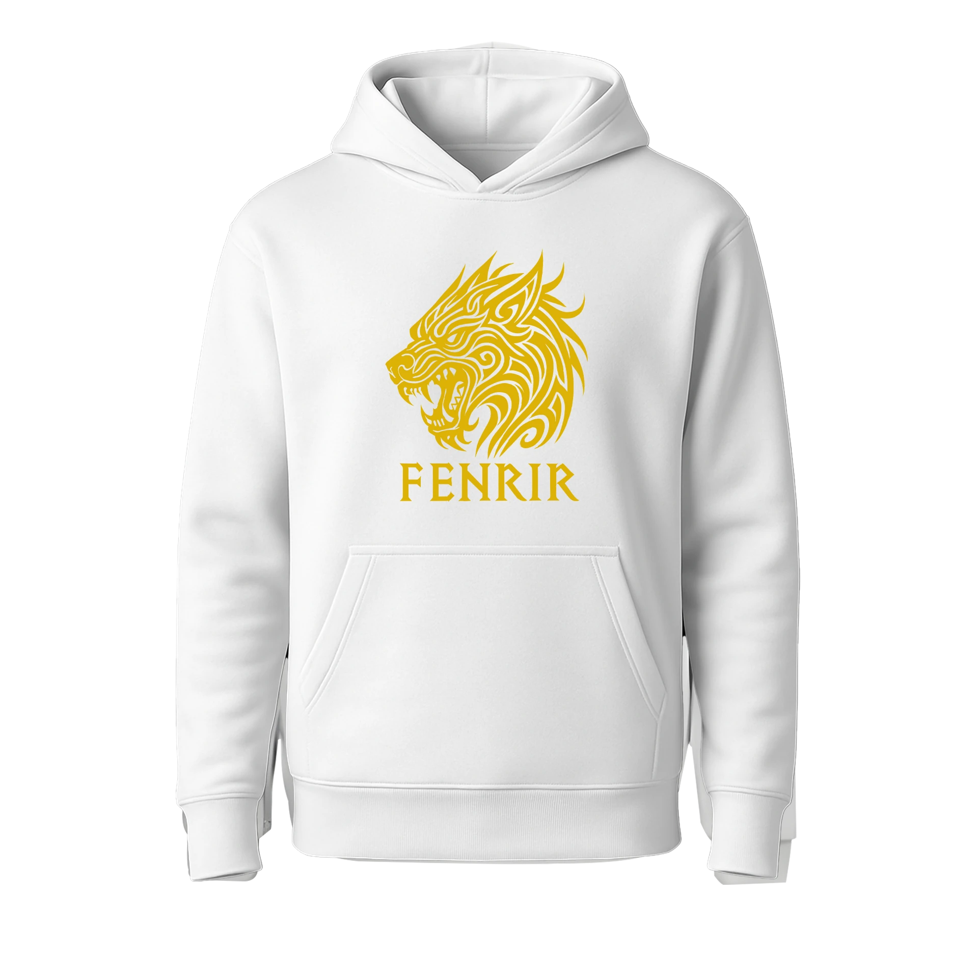 Fenrir III Ön  Nakışlı  Nordic  (Unisex Hoodie)