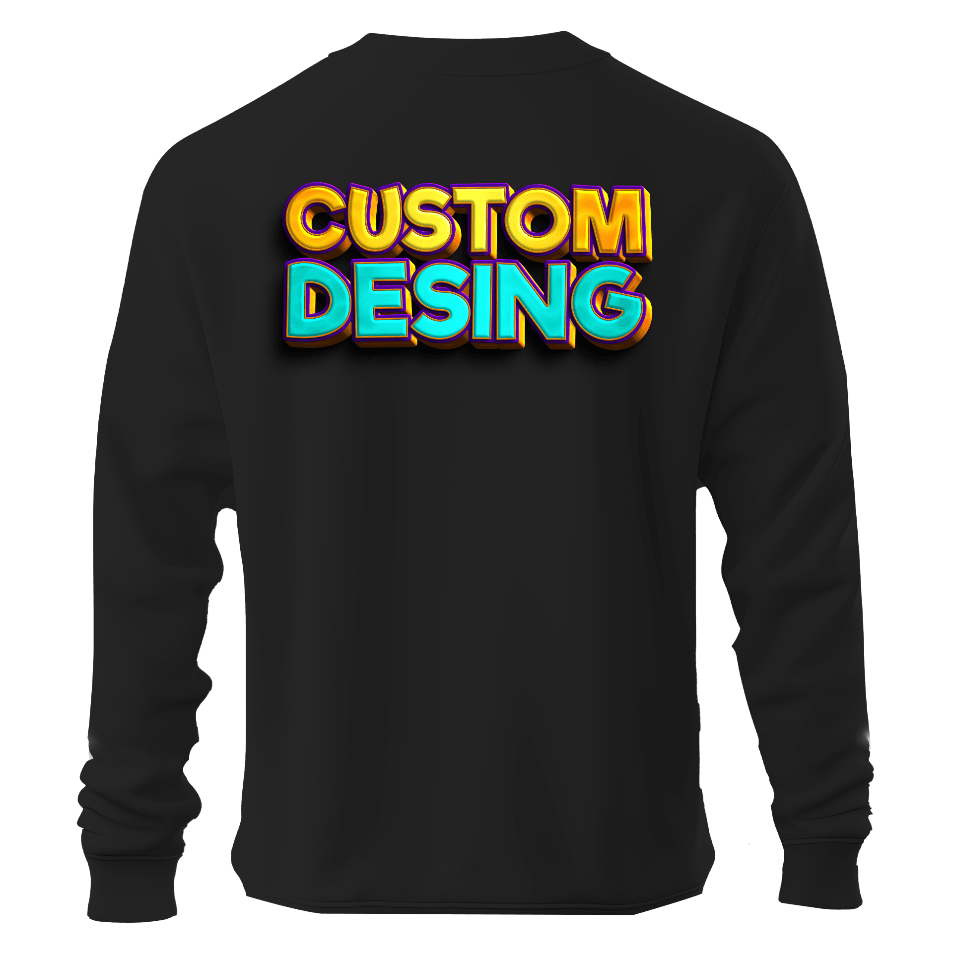 Kapüşonsuz Özel Tasarım Custom desing  (Unisex Sweatshirt)