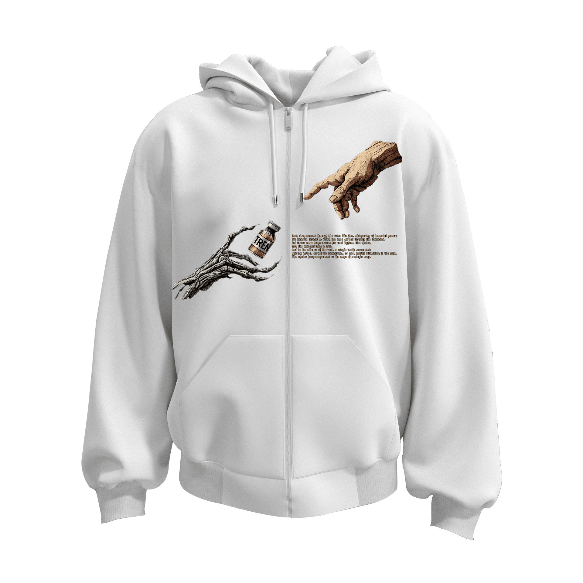 Tren Ön Baskılı  Spor Series (Unisex Fermuarlı Hoodie )