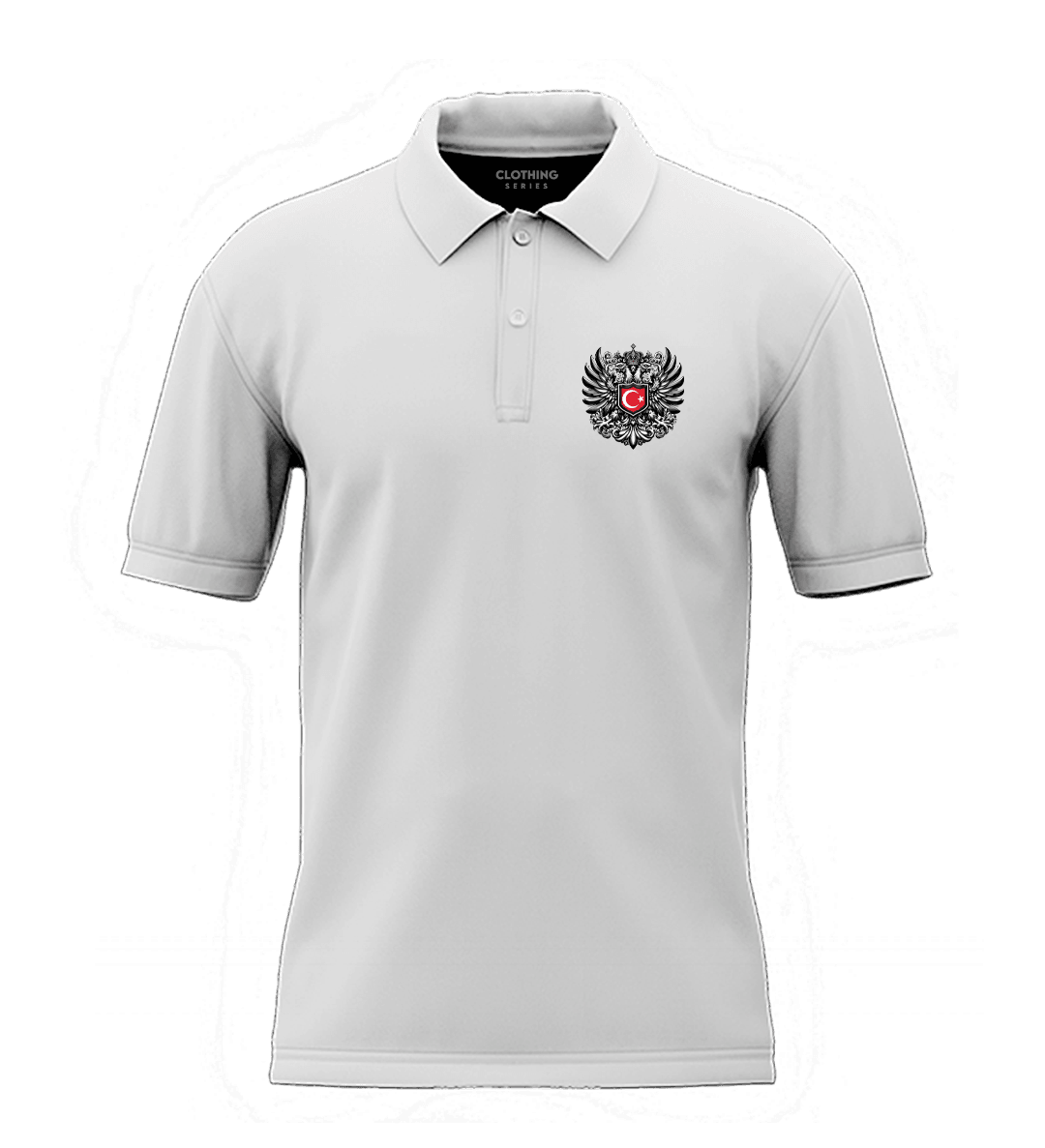 Türk Kartalı Ön Ve Arka  Baskılı (Unisex Polo Yaka)