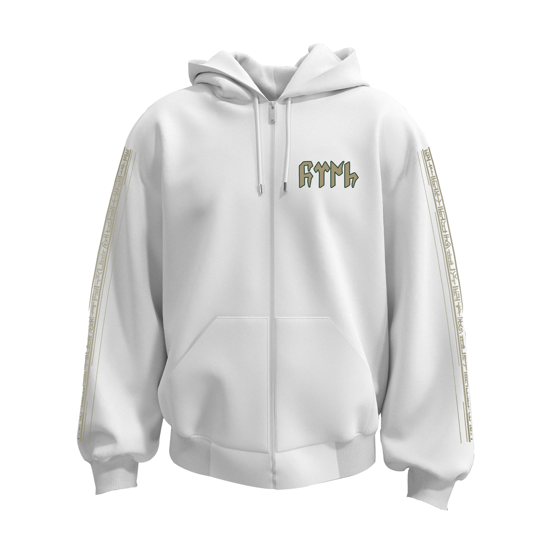 Değiliz Herkes Gibi Sıradan Hamdolsun Türk Yaratmış Yaradan Ön,Kol Ve Arka Baskılı Türk Serisi (Unisex Fermuarlı Hoodie )