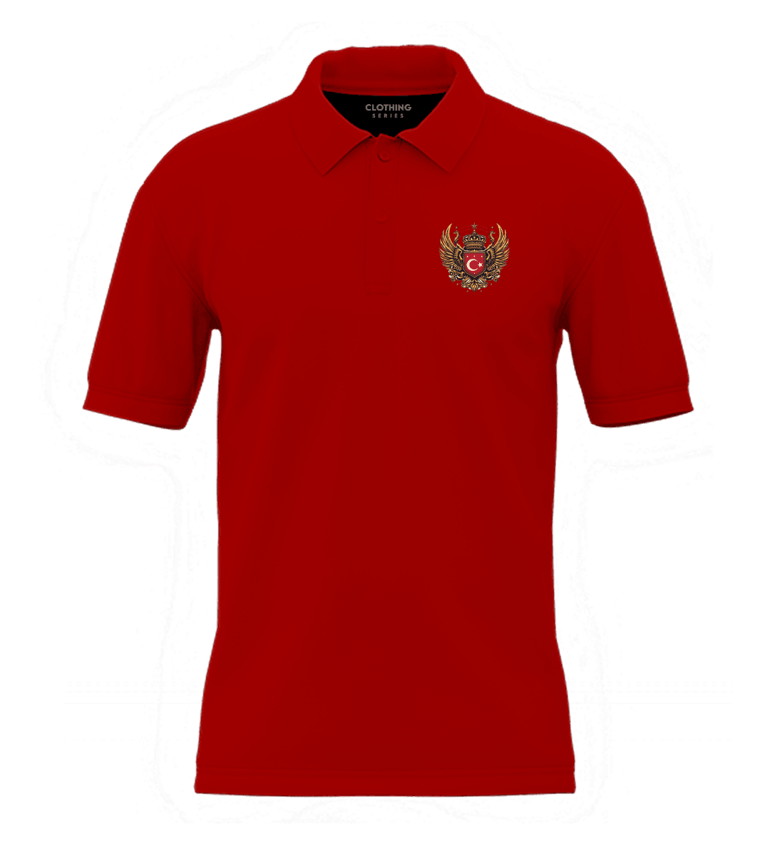Türk Logo  Göğüs Baskılı (Unisex Polo Yaka)