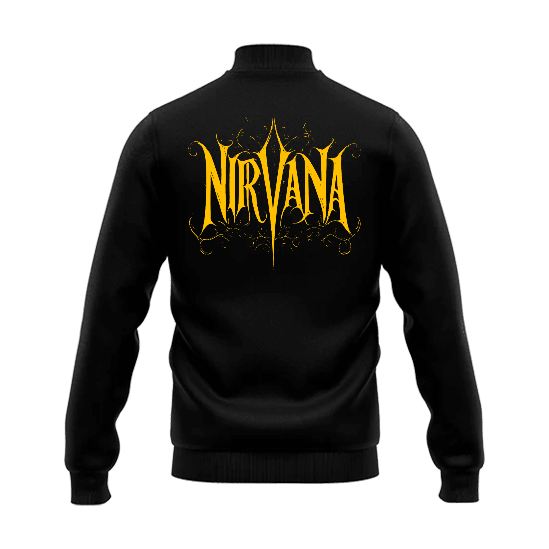 Nirvana Rock Series Ön Nakışlı Ve Arka Baskılı (Unisex Kolej ceketi)