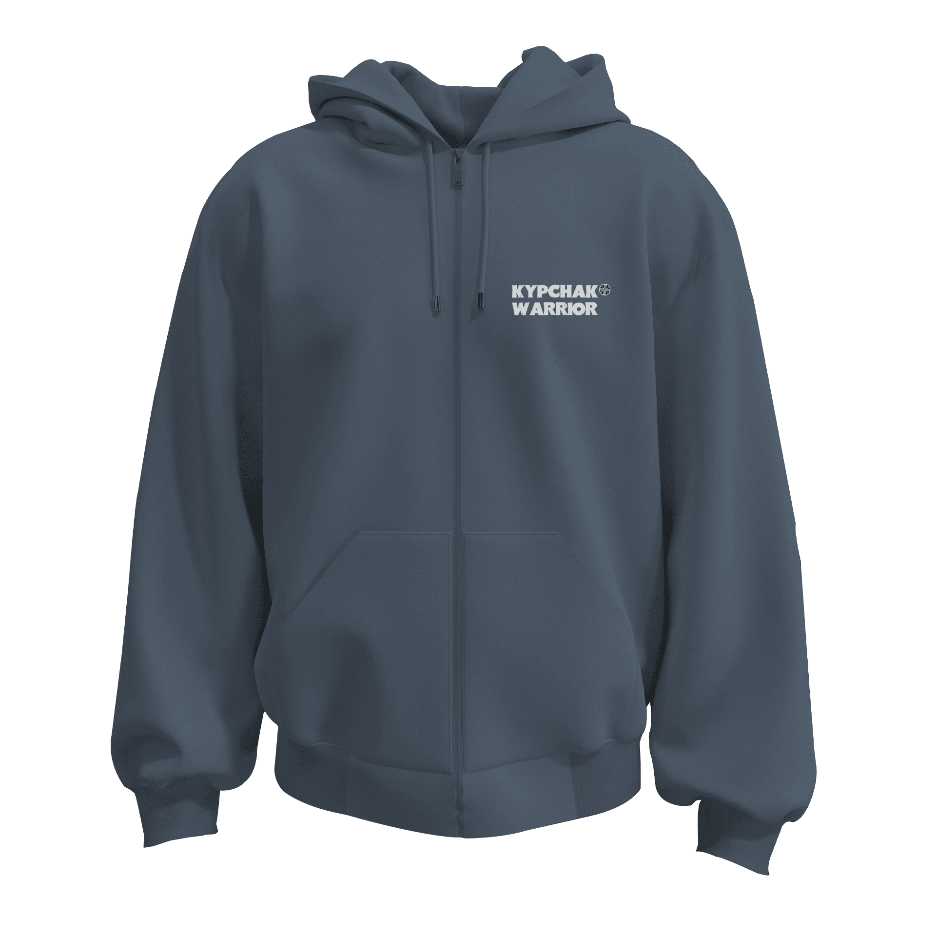 Kıpçak Warrior Ön ve Arka Baskı Baskılı   (Unisex Fermuarlı Hoodie )
