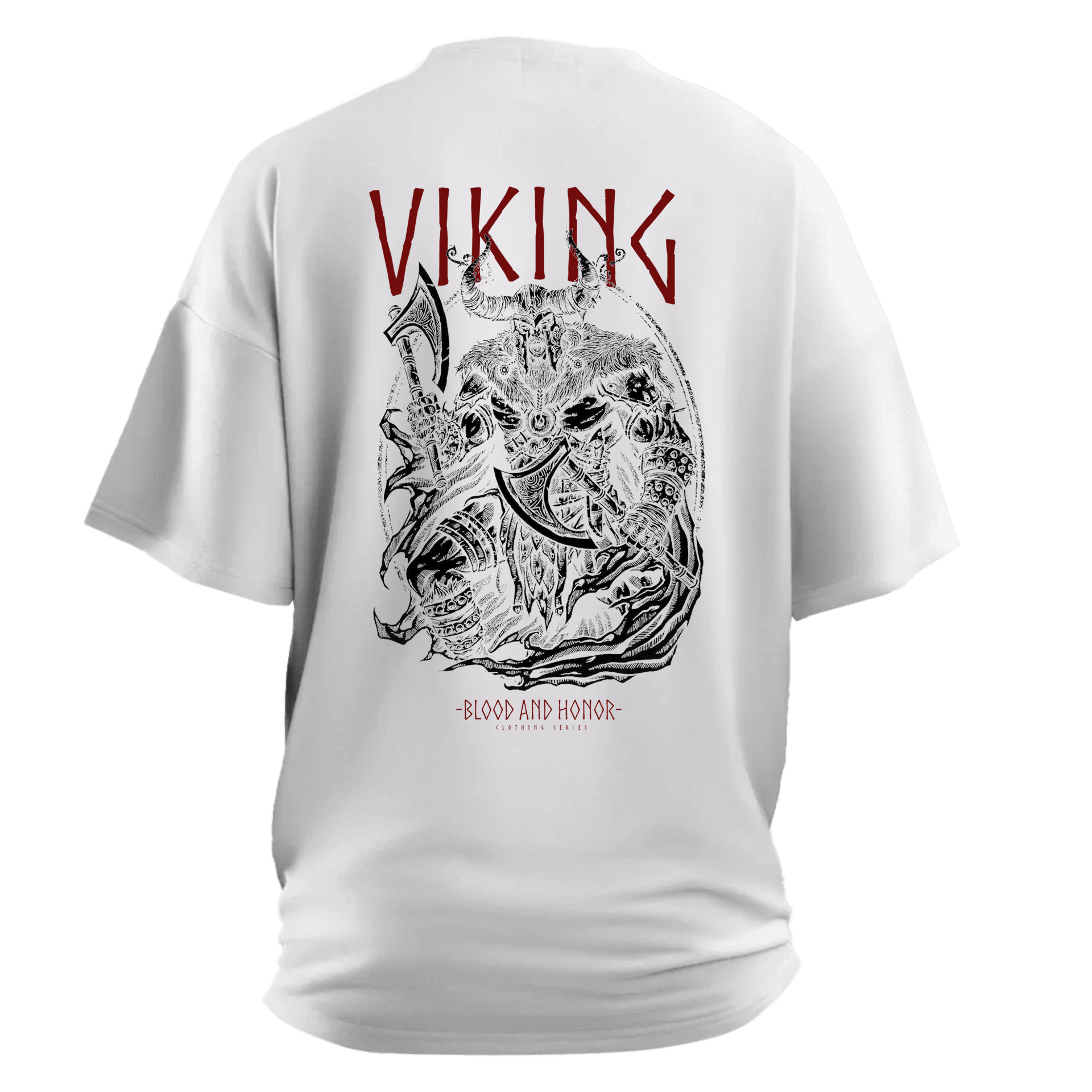 Blood And Honor  Ön  ve Arka Baskılı Nordic(Unisex Tişört)