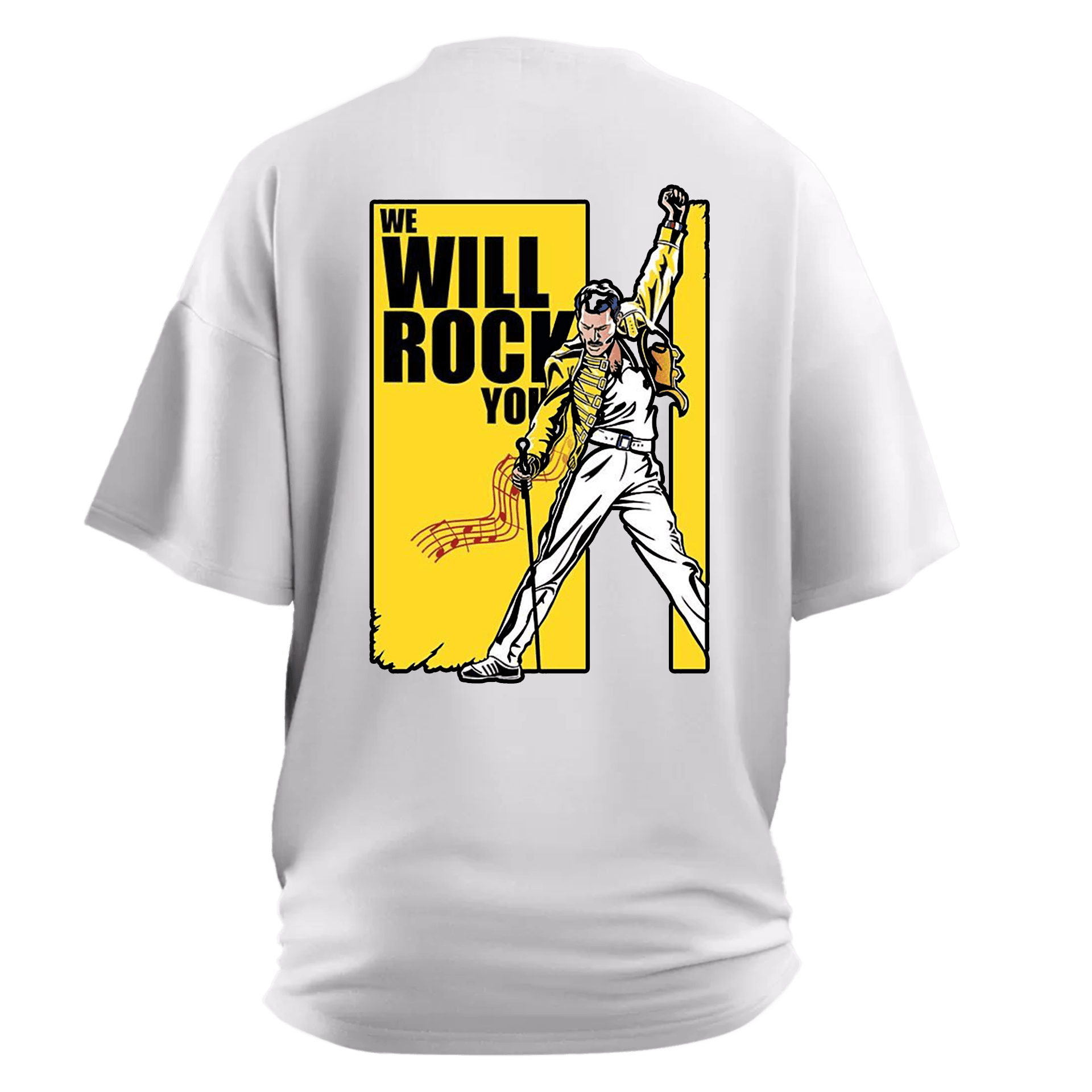 Queen We Will Rock You  II Ön ve Arka Baskılı (Unisex Tişört )
