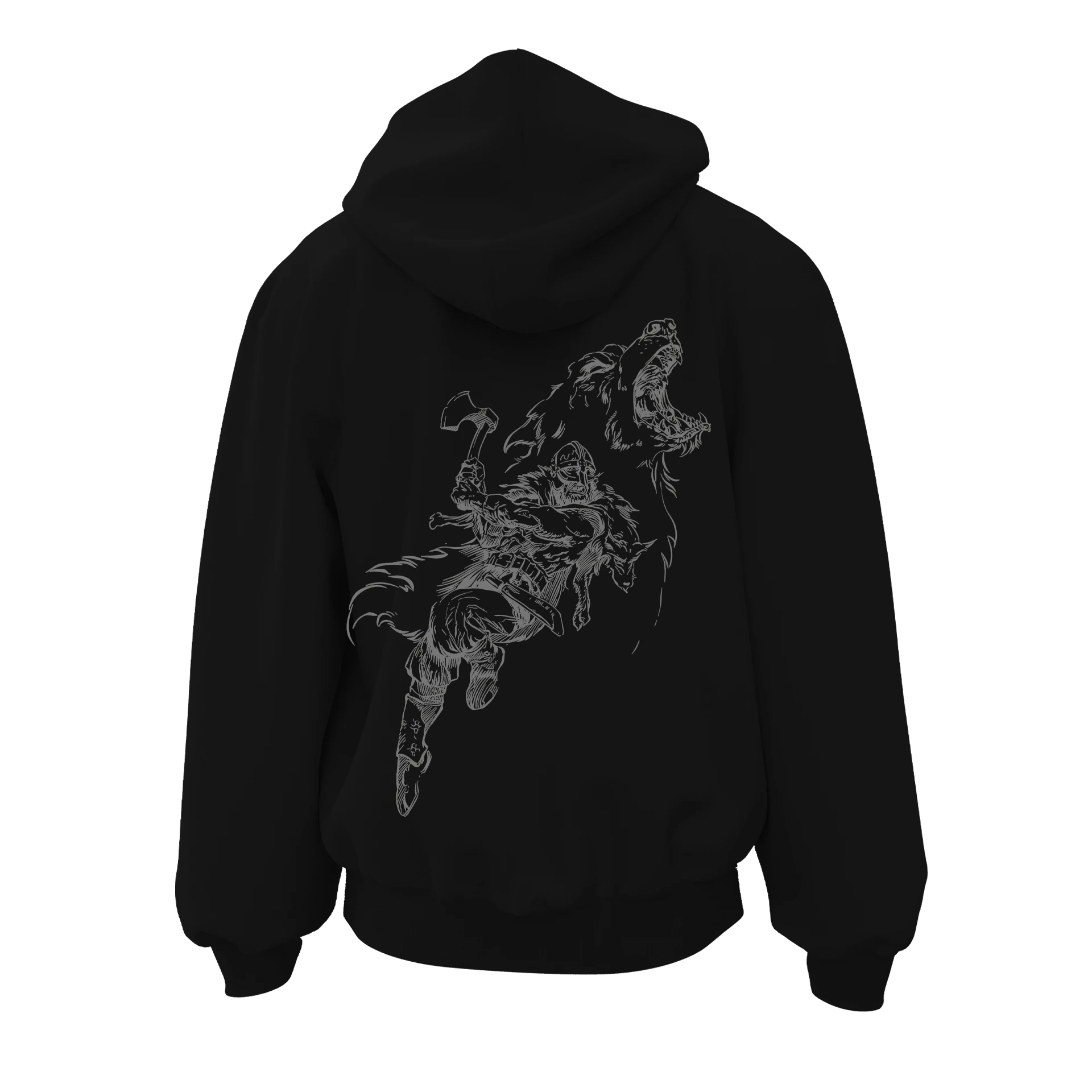 Hold My Mead Siyah  4XL Ön ve  Arka BASKILI Fermuarlı Kapüşonlu ( Outlet Tek Beden) 