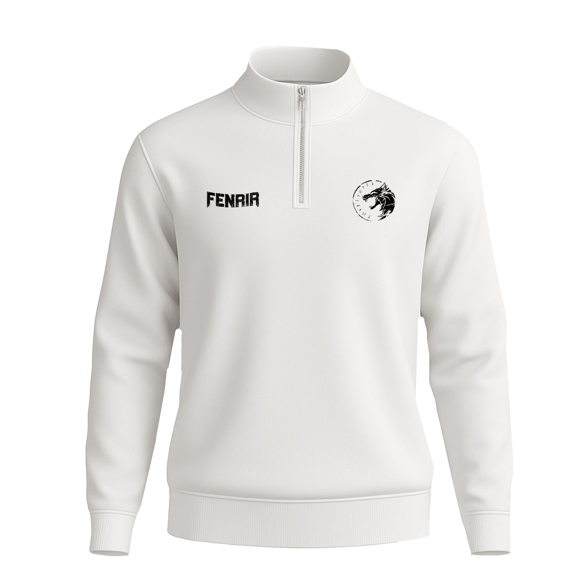 Fenrir II   Ön Ve Arka  Baskılı (Unisex Yarım Fermuarlı Sweat)