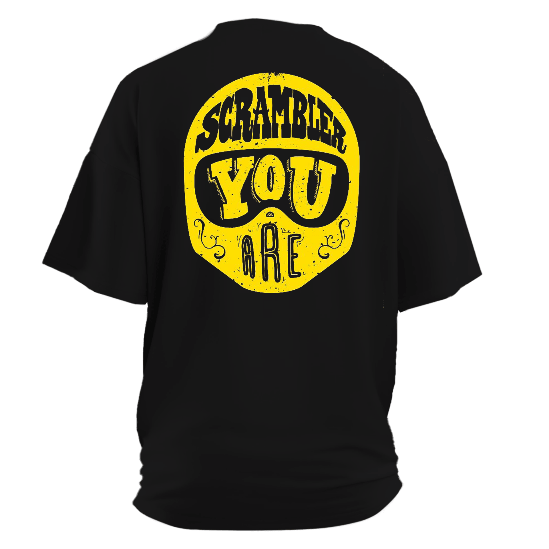  Scrambler You Are    Ön ve Arka   Baskılı Moto  Series(Unisex Tişört )