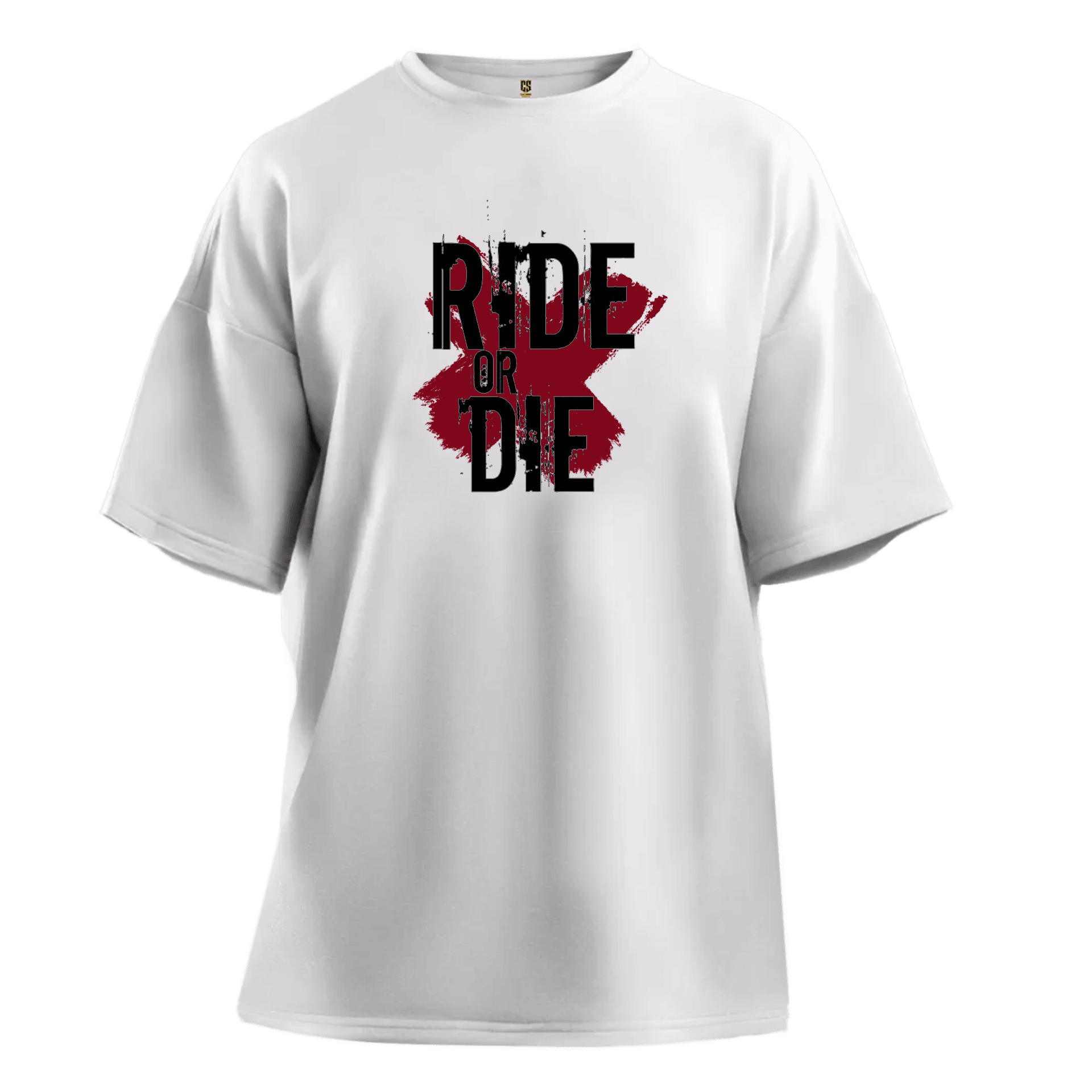  Ride Or Die Splash   Ön Ve Arka  Baskılı Moto  Series(Unisex Tişört )