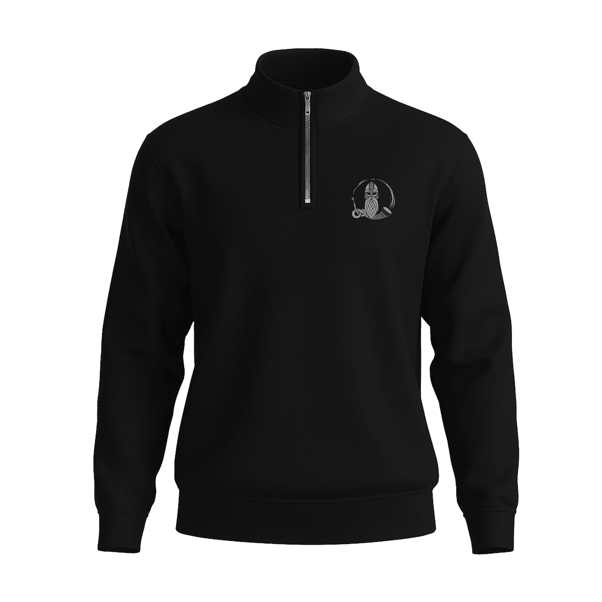 Valhalla   Ön Ve Arka  Baskılı (Unisex Yarım Fermuarlı Sweat)