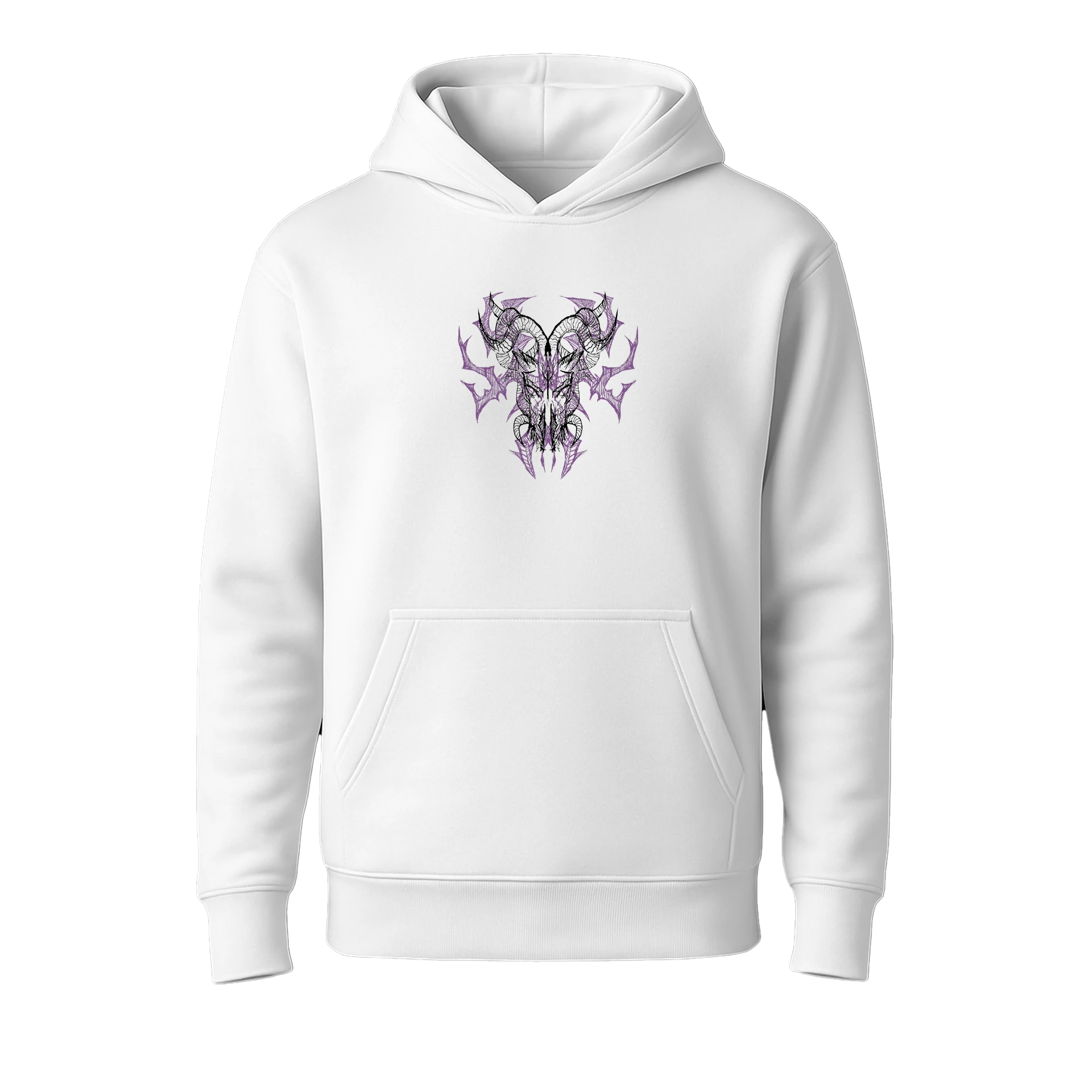 Devil Sketch Ön ve Arka Baskılı  (Unisex Hoodie )