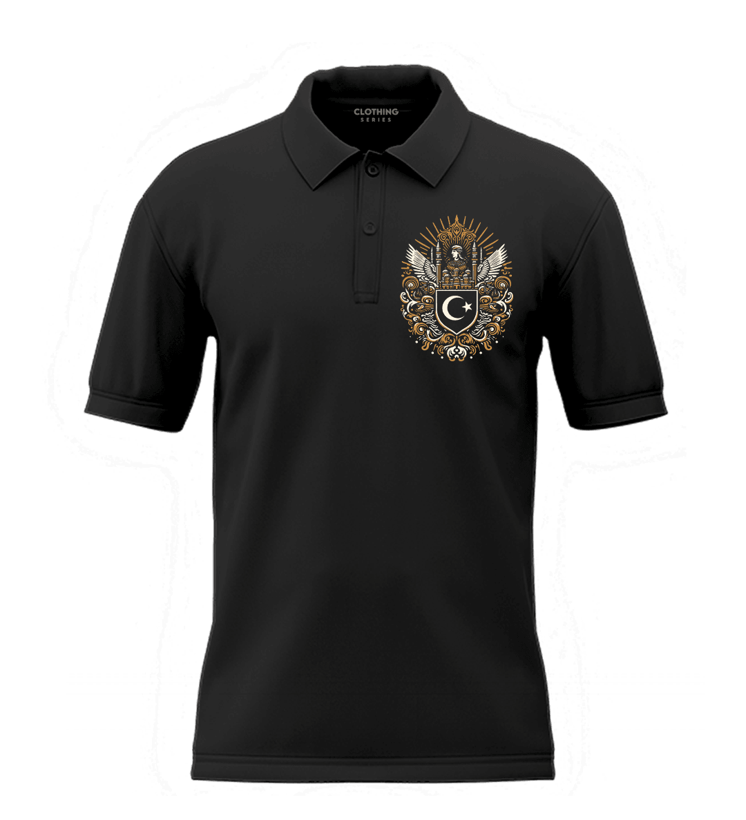 Türk Motif    Ön  Baskılı (Unisex Polo Yaka)