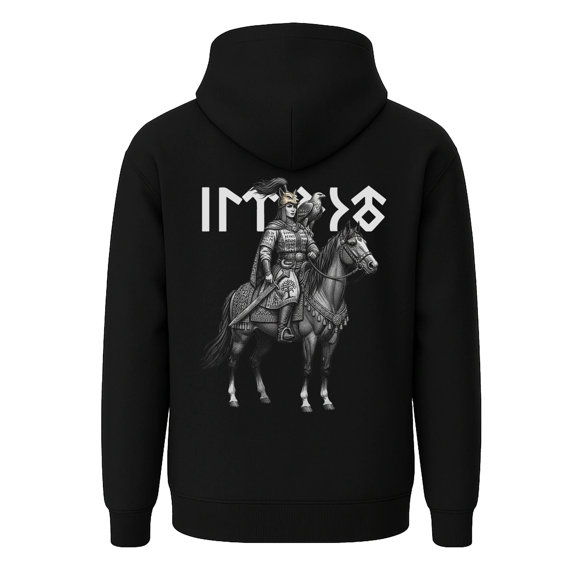 Tomris Hatun  Ön Ve Arka Baskılı    Türk Serisi (Unisex Kapüşonlu)