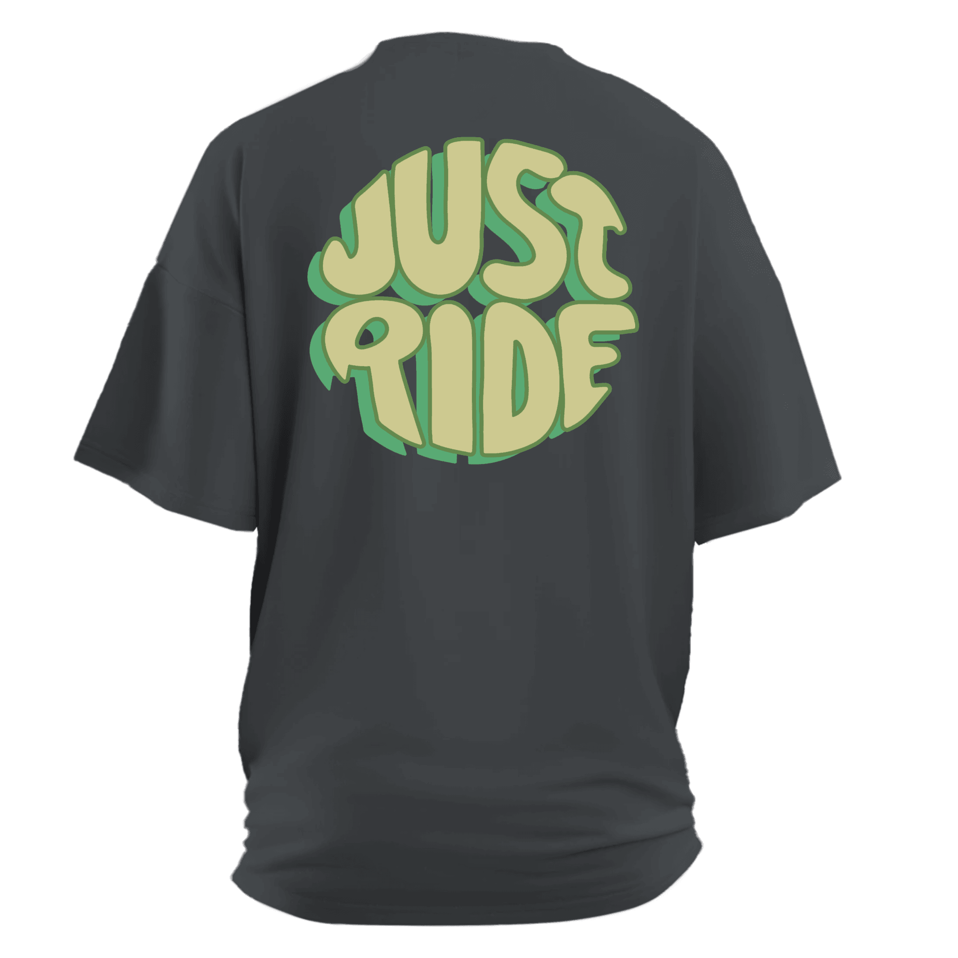 Just Ride   Ön ve Arka   Baskılı Moto  Series(Unisex Tişört )