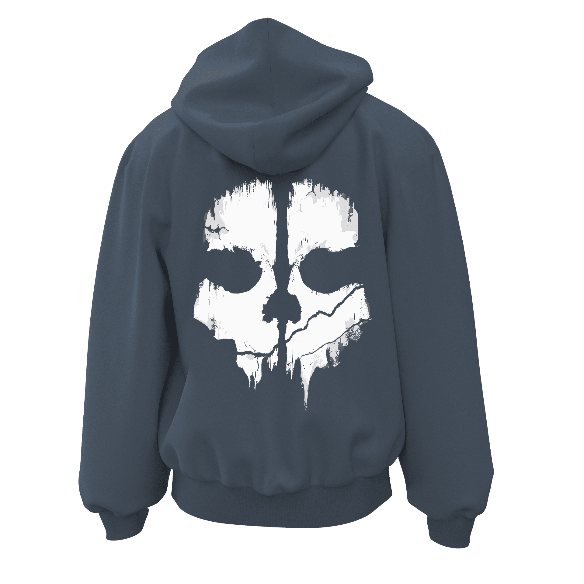 Ghost Ön ve Arka Baskılı Series   (Unisex Fermuarlı Hoodie )