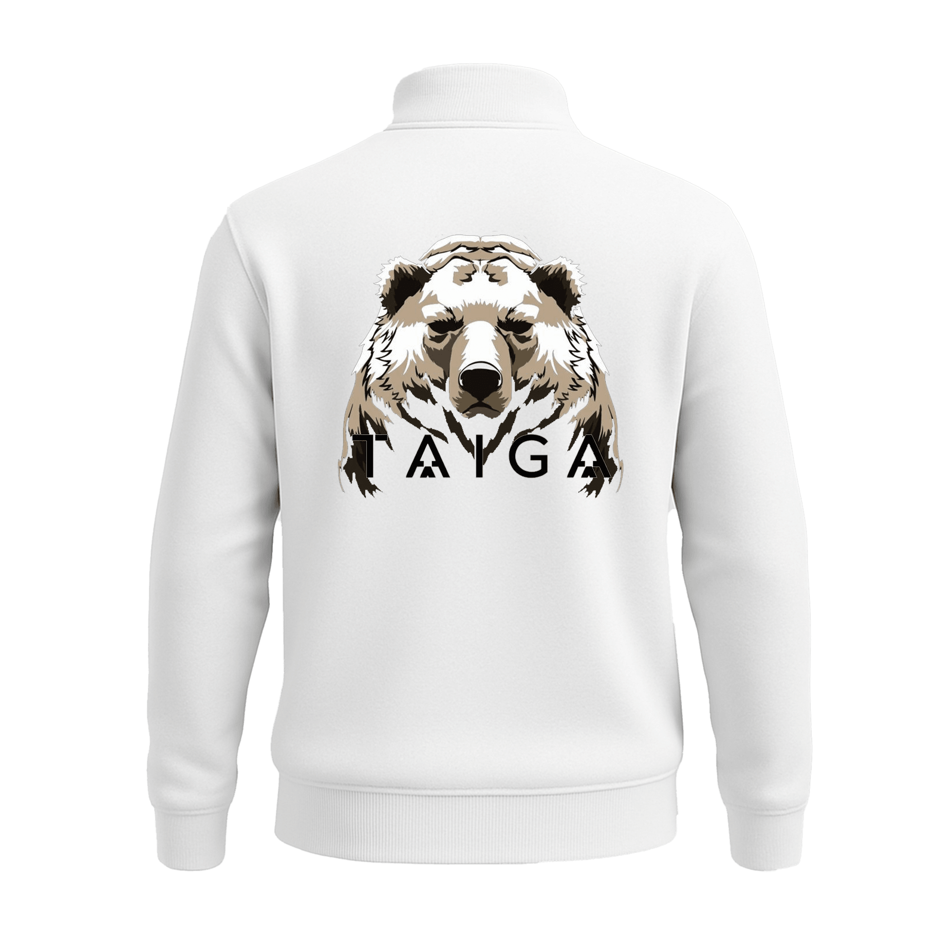 Taiga  Ön Ve Arka  Baskılı (Unisex Yarım Fermuarlı Sweat)