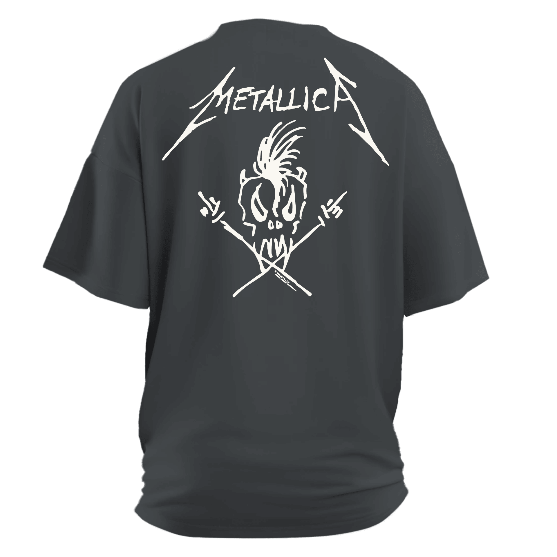 Metallica Sketch Ön  Ve Arka Baskılı (Unisex Tişört )