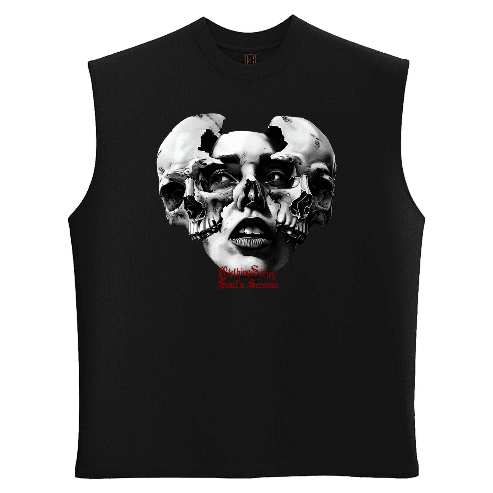  Soul's Scream  Ön   Baskılı (Unisex Sleeveless Atlet )