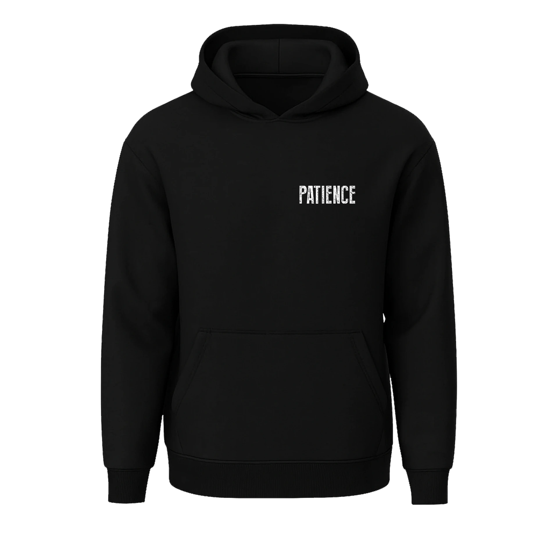 PATIENCE Knowing that it takes time to build an empire Ön ve Arka Baskılı Spor Series (Unisex Hoodie)