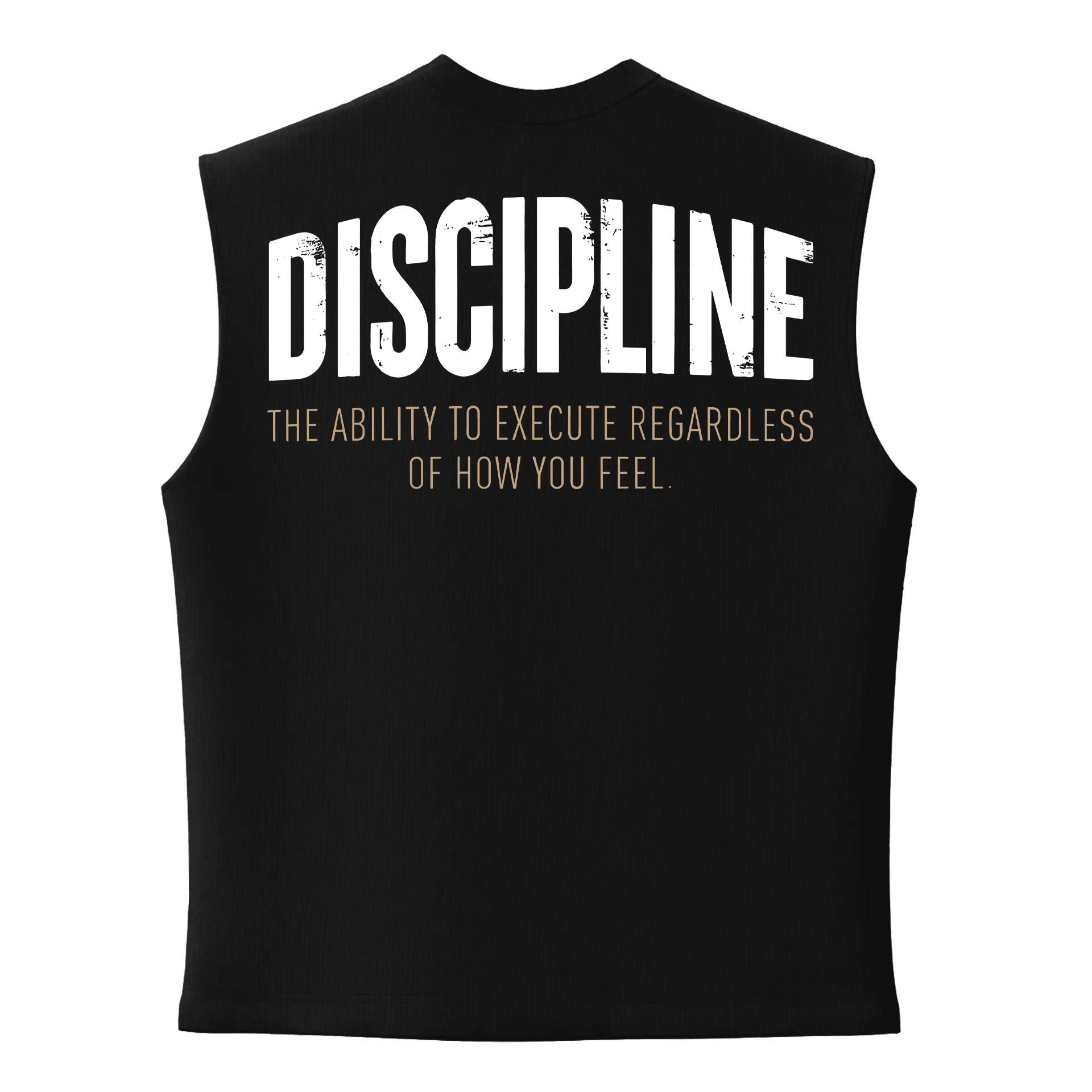 Discipline Ön Ve Arka Baskılı  (Unisex Sleeveless Atlet )
