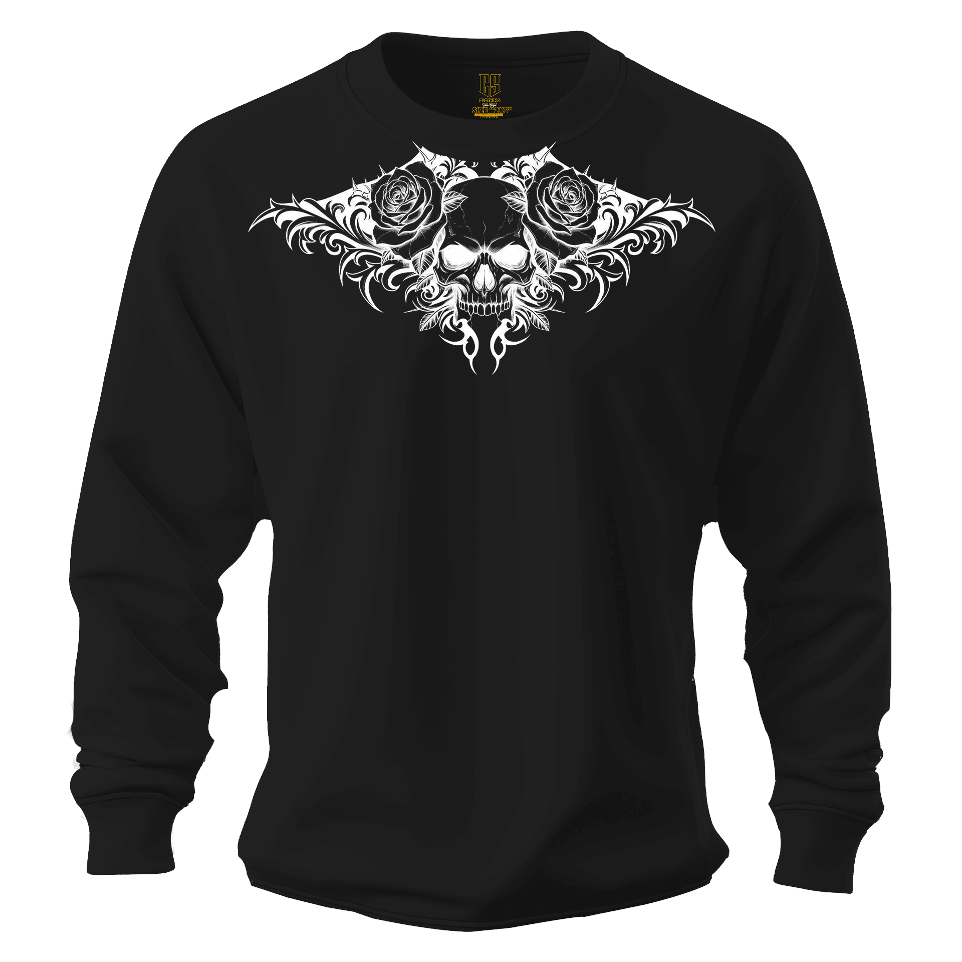 Skull & Rose  Ön Baskılı  (Unisex Sweatshirt)