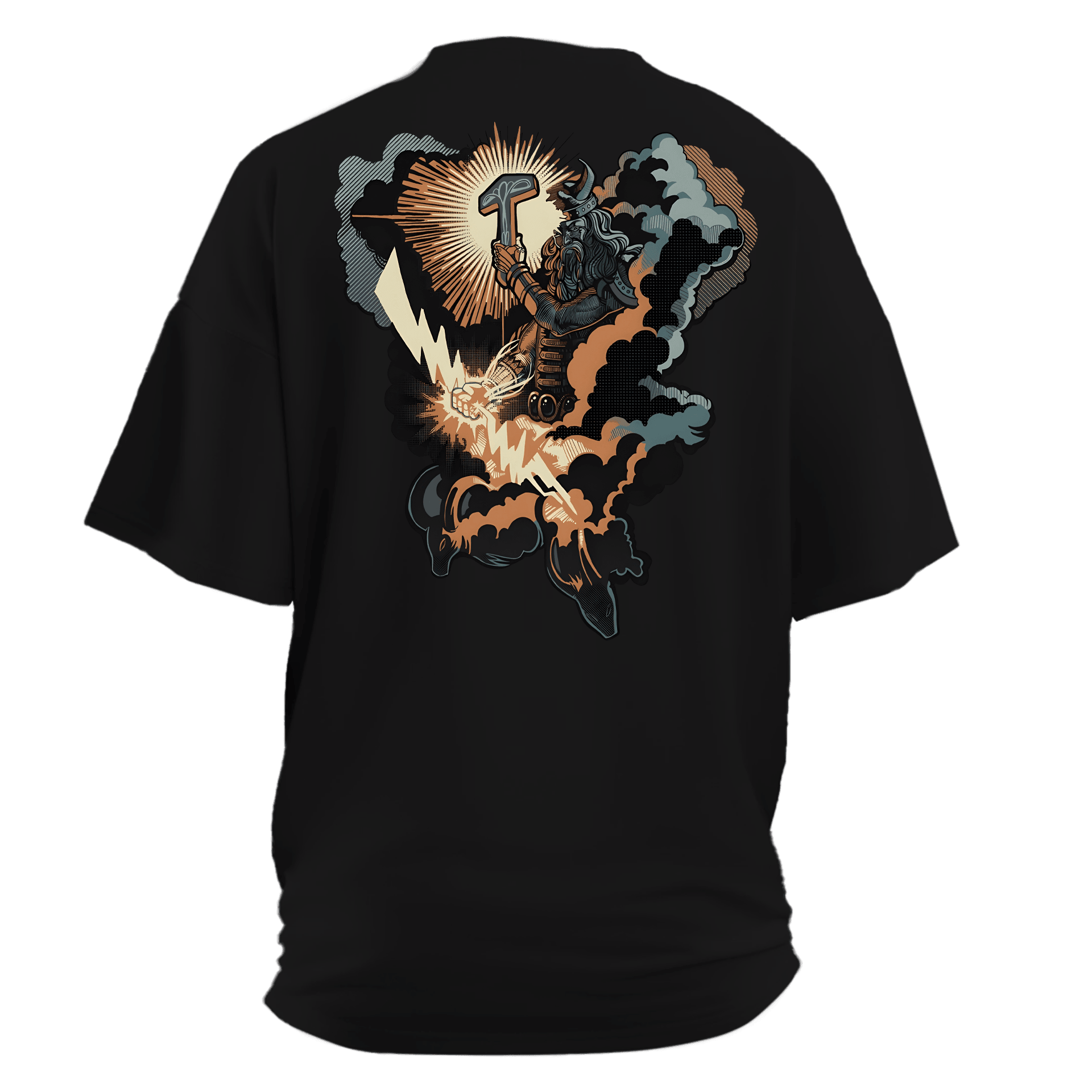 Thunder of God Thor Nordic Series Ön Arka Baskılı (Unisex Tişört )