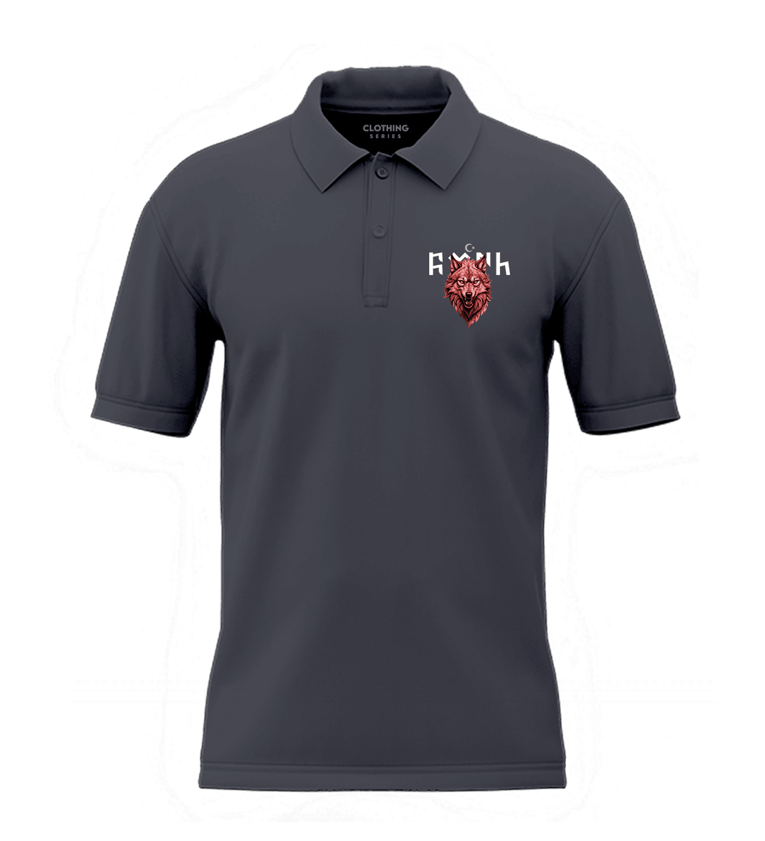 Türk Kurt  Ön  Baskılı (Unisex Polo Yaka)