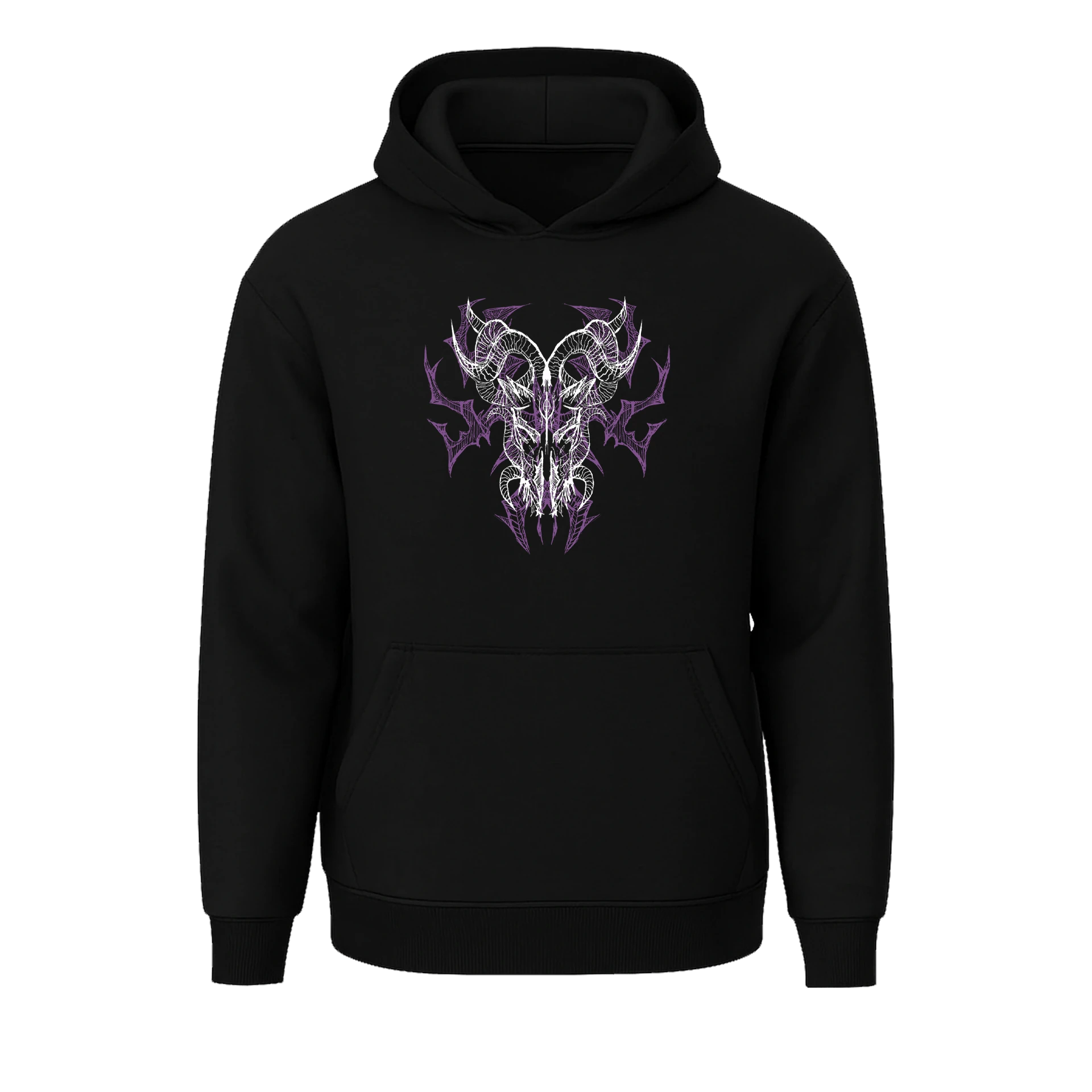 Devil Sketch Ön ve Arka Baskılı  (Unisex Hoodie )