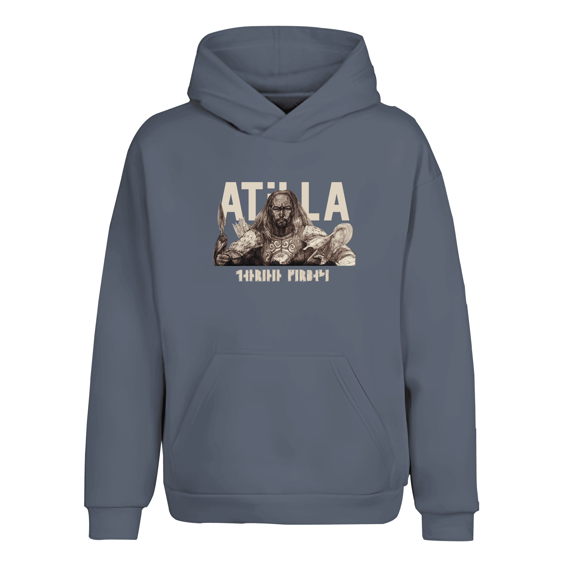 Tanrı'nın Kırbacı Atilla Ön Baskılı (Unisex Kapüşonlu)