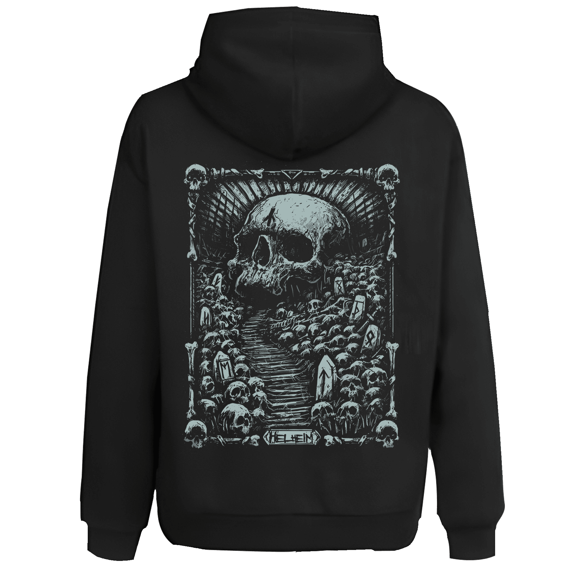  Helheim  Ön Ve Arka Baskılı Nordic  (Unisex Hoodie)
