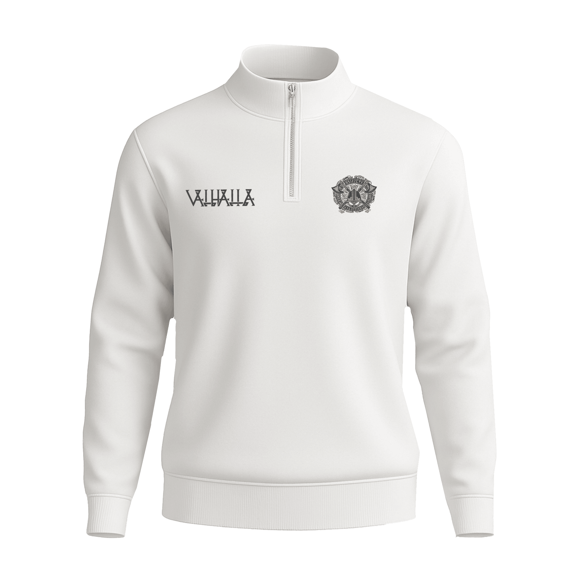 Valhalla   Ön Baskılı (Unisex Yarım Fermuarlı Sweat)