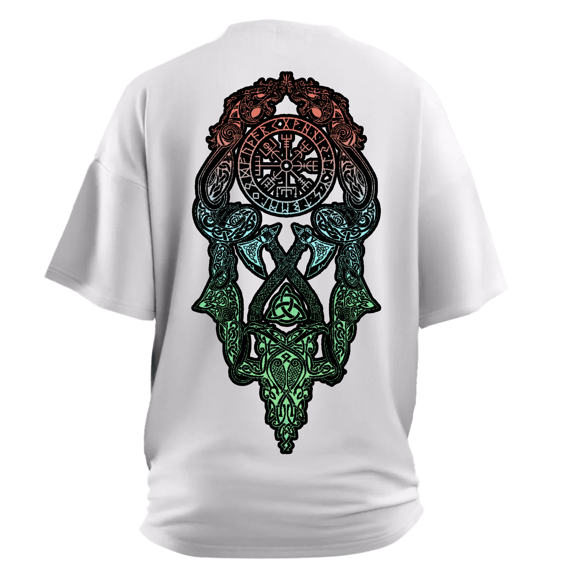 Nordic  Composition  Ön Ve Arka Baskılı Nordic(Unisex Tişört)