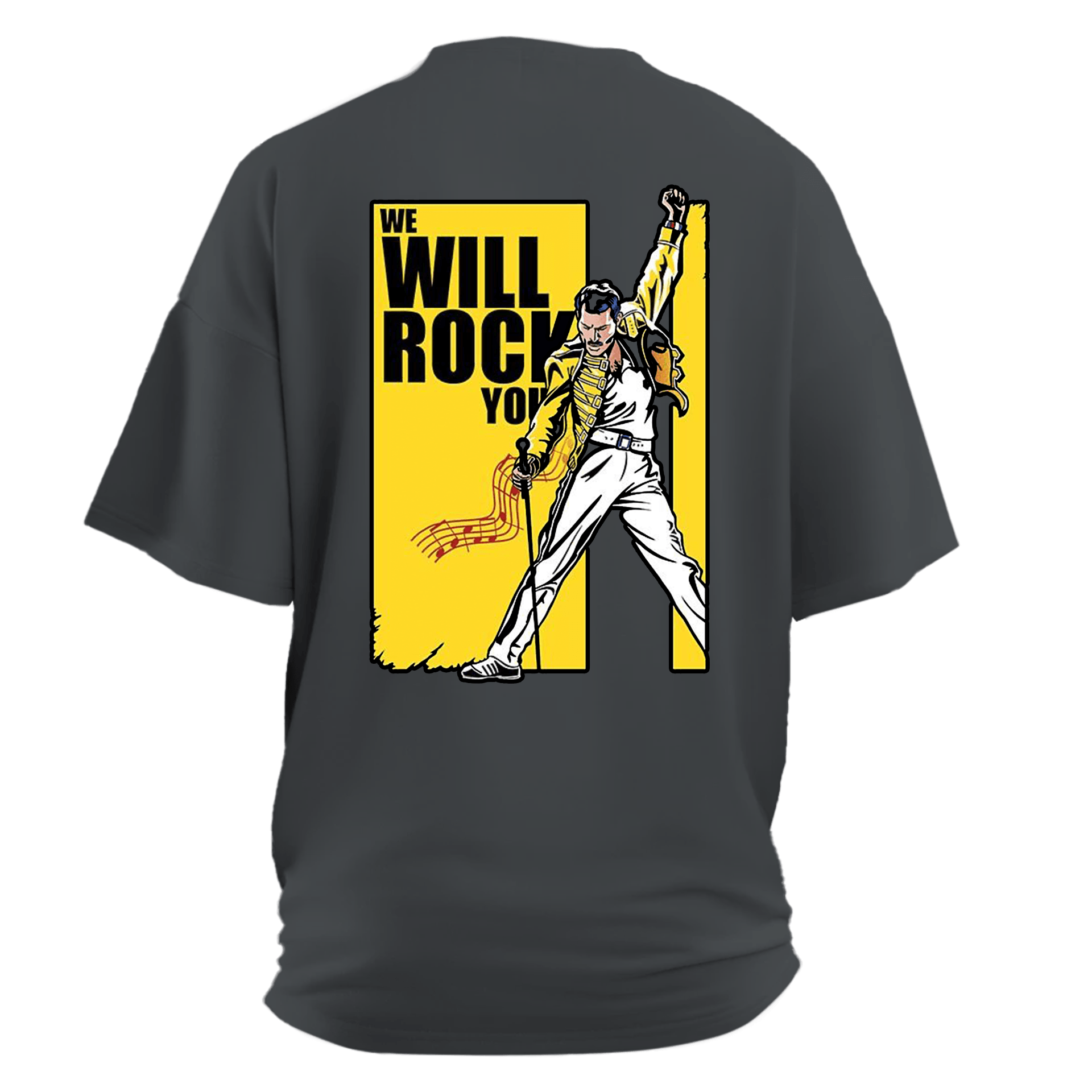 Queen We Will Rock You  II Ön ve Arka Baskılı (Unisex Tişört )