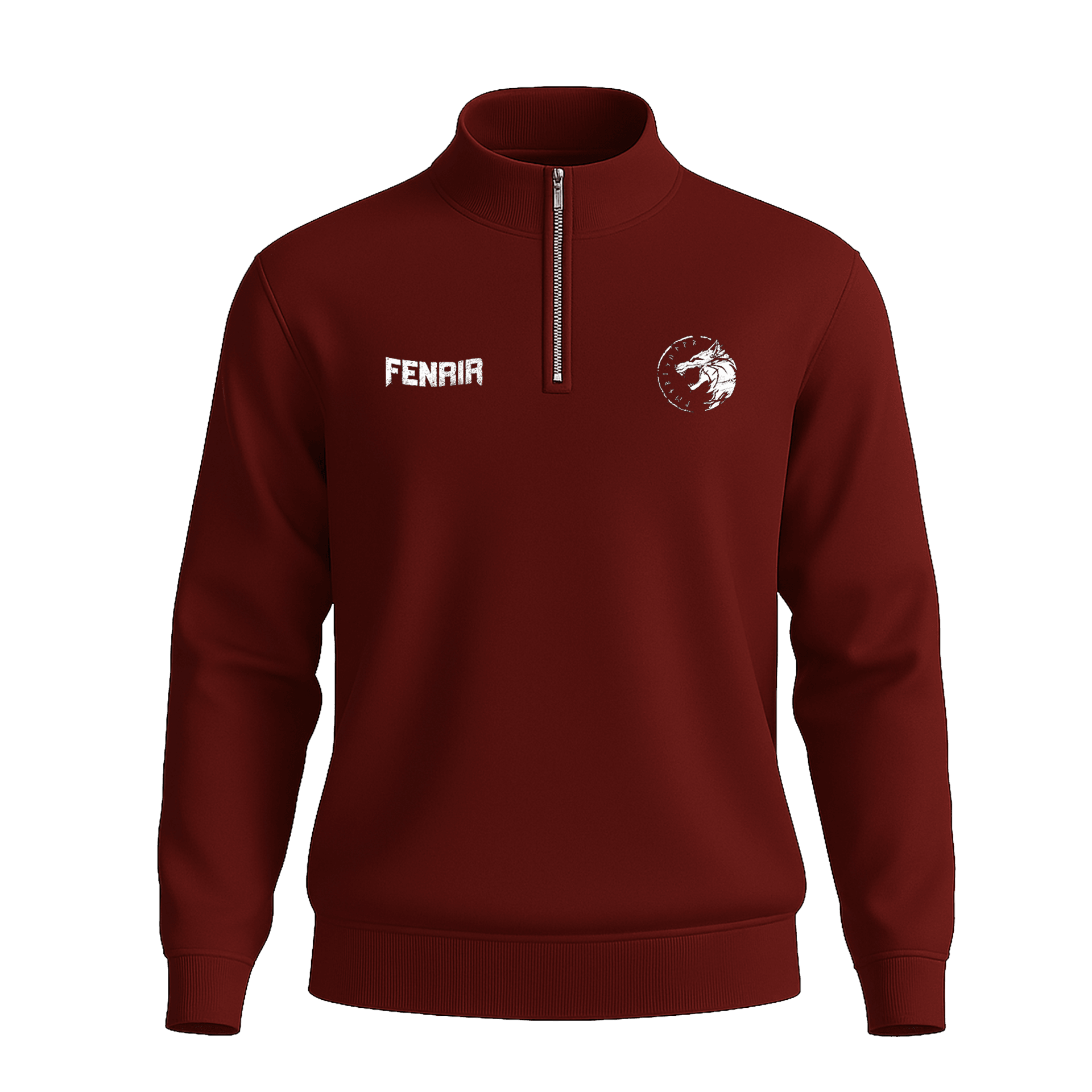 Fenrir II   Ön Ve Arka  Baskılı (Unisex Yarım Fermuarlı Sweat)