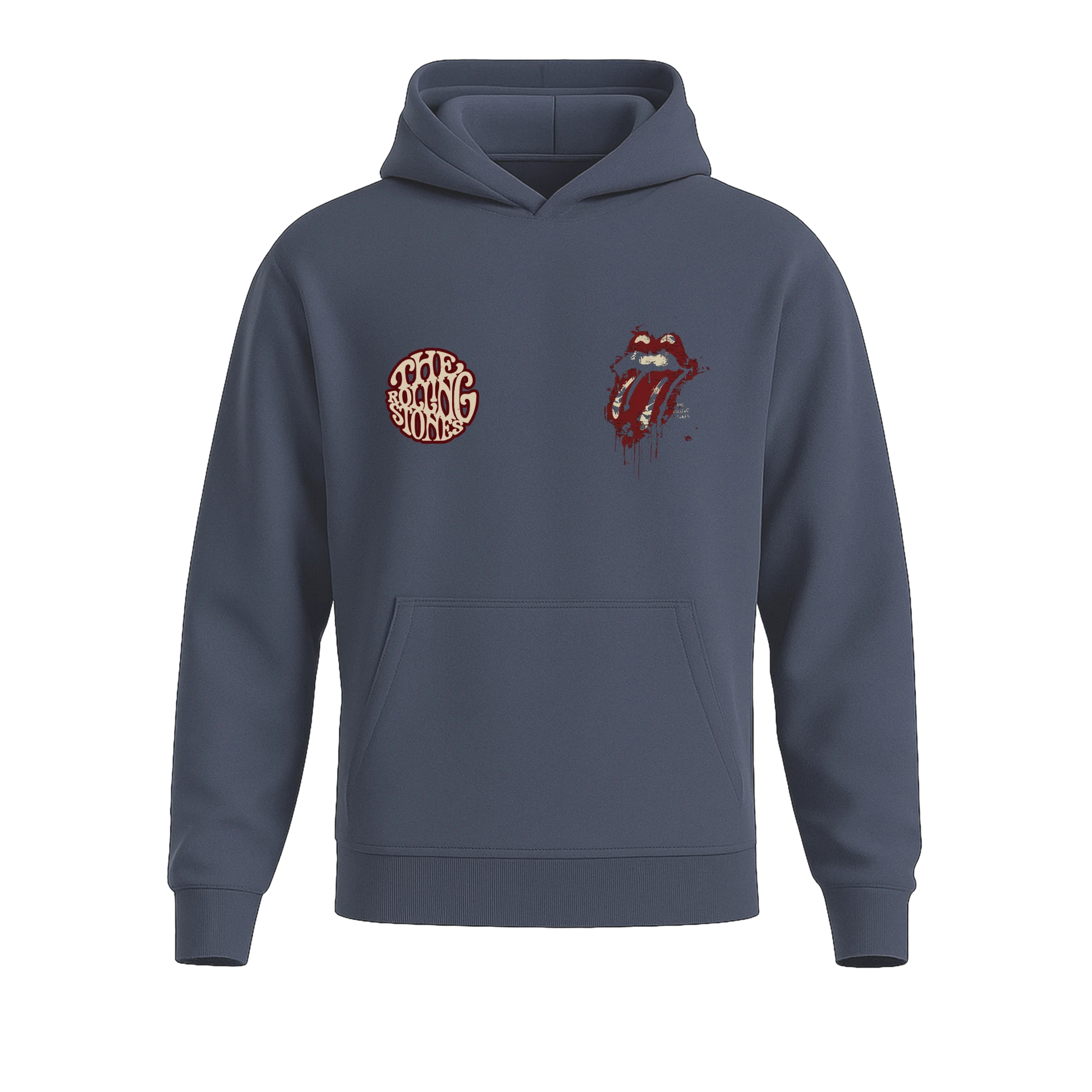The Rolling Stones  Ön  ve Arka Baskılı (Unisex Hoodie)