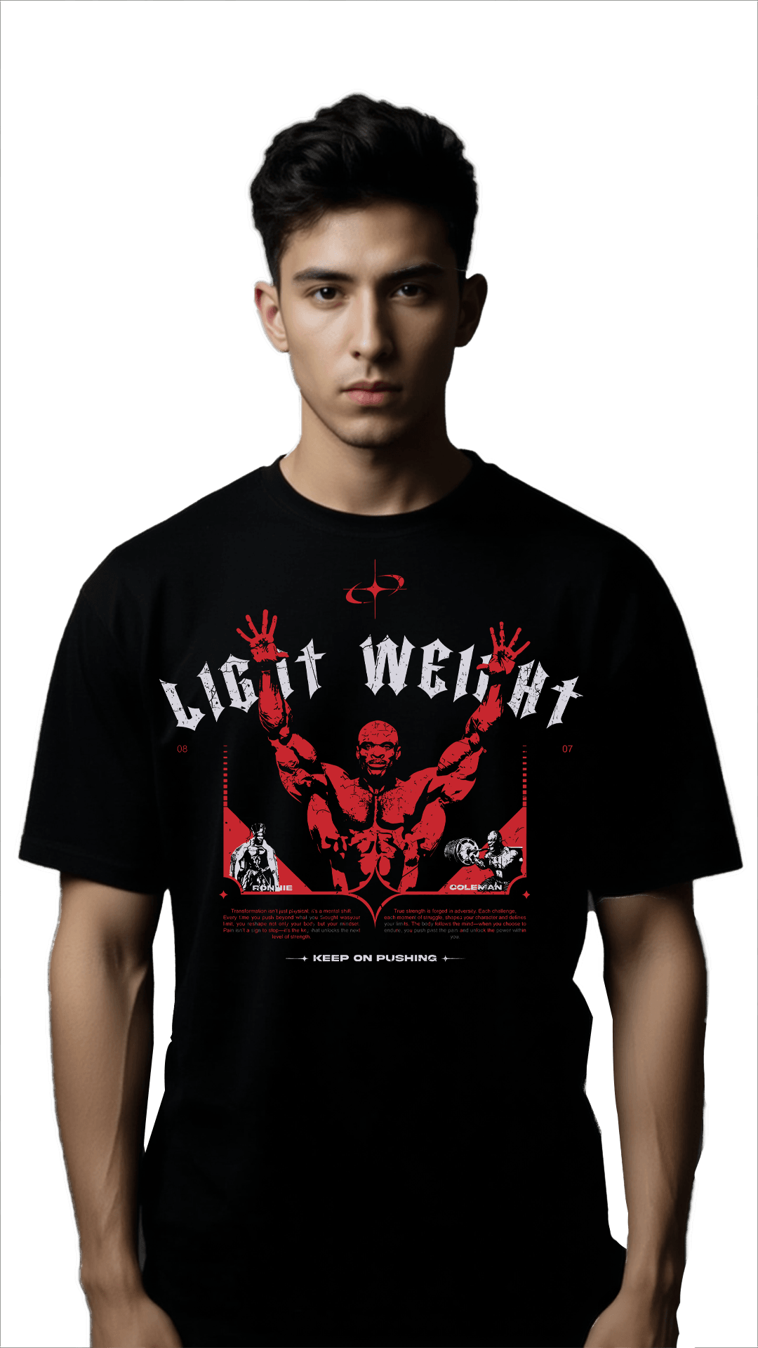 Light Weight  Ön Baskılı Spor Series (Unisex Tişört )