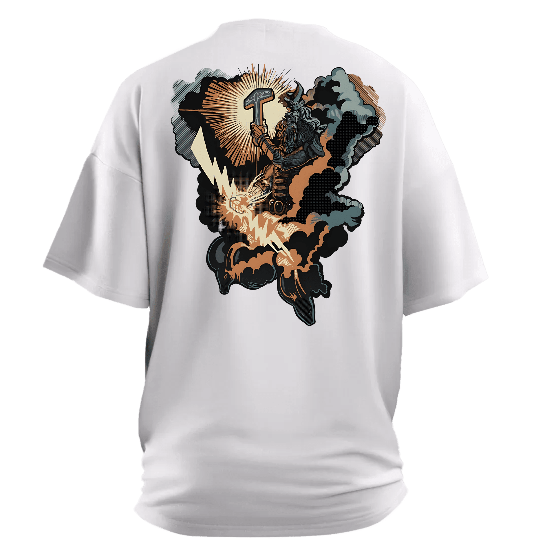 Thunder of God Thor Nordic Series Ön Arka Baskılı (Unisex Tişört )