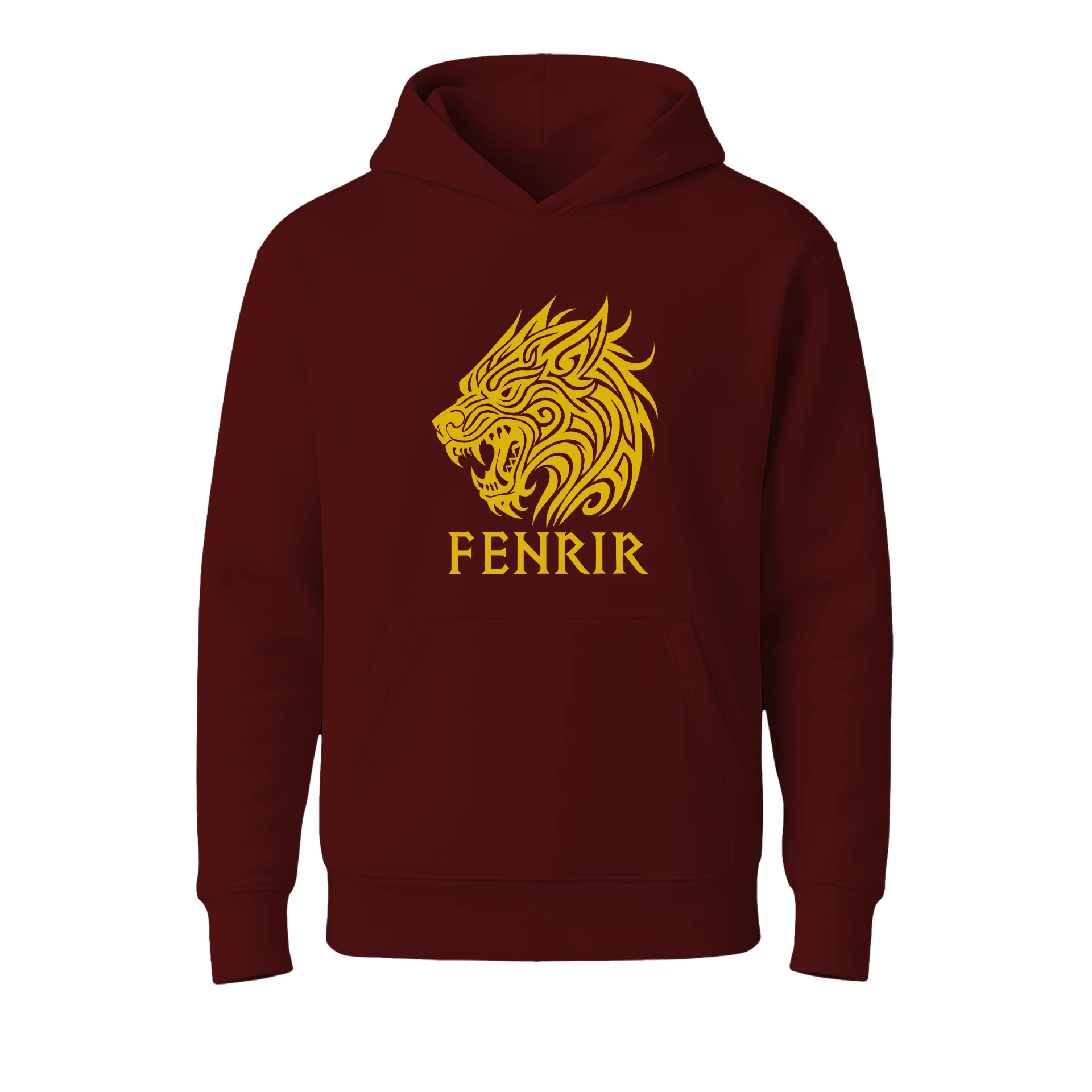 Fenrir III Ön  Nakışlı  Nordic  (Unisex Hoodie)