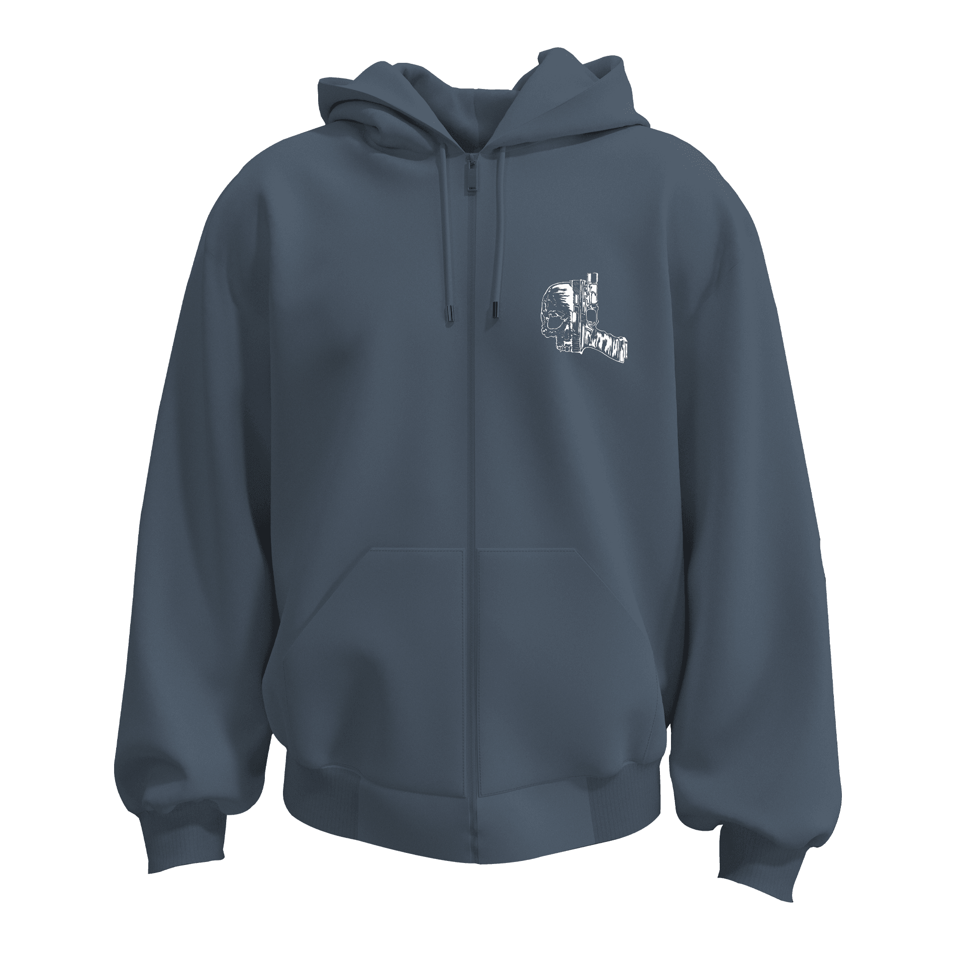 Hard Times Strong Men Ön ve Arka Baskılı Warrior Series   (Unisex Fermuarlı Hoodie )