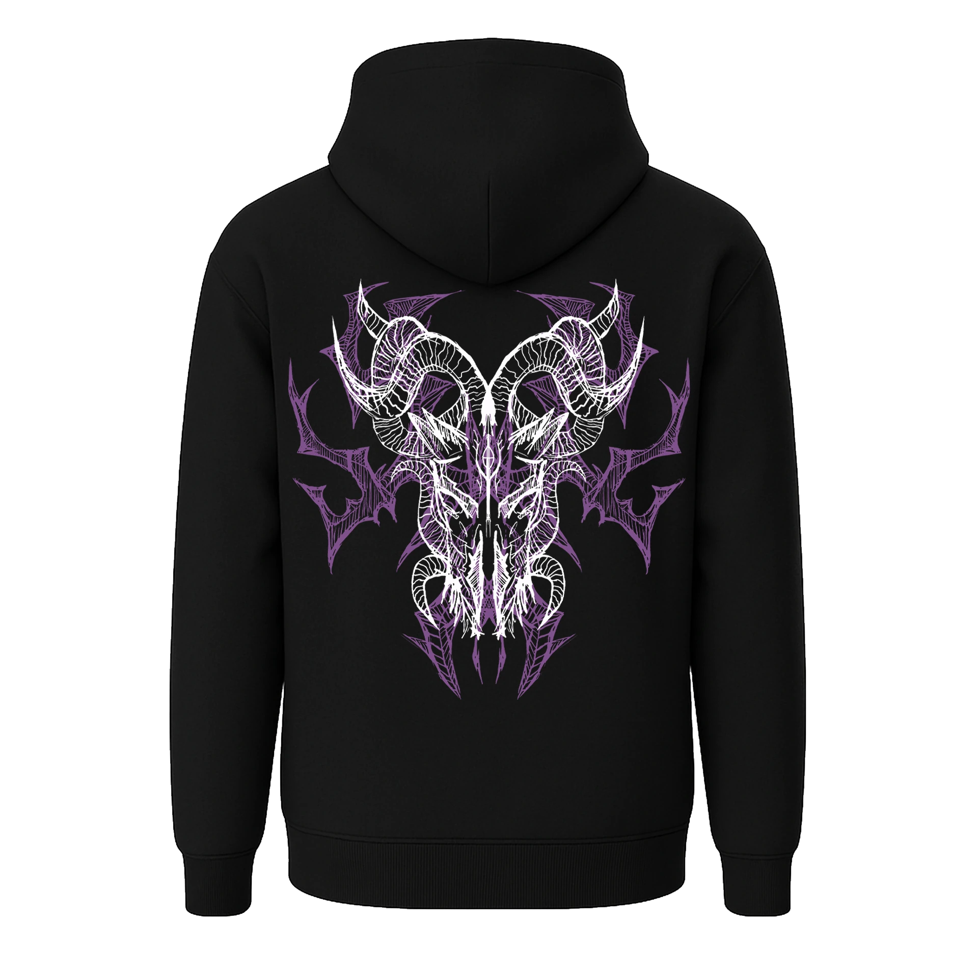 Devil Sketch Ön ve Arka Baskılı  (Unisex Hoodie )