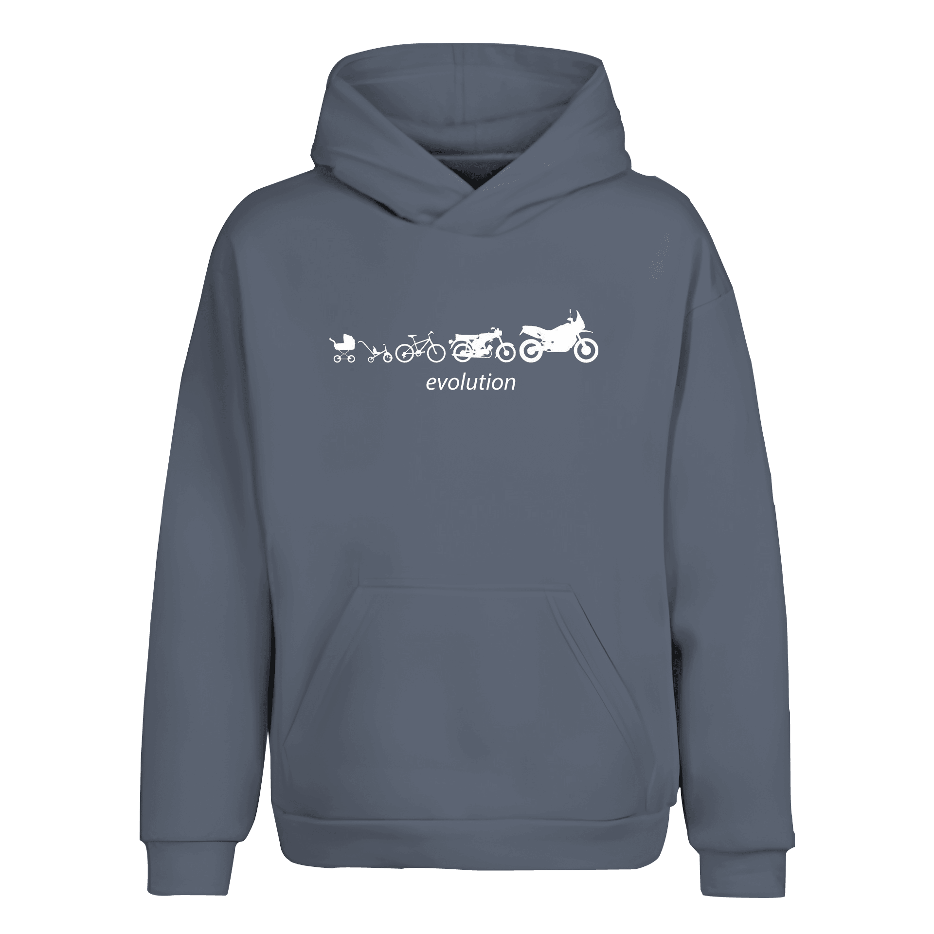 Evolution  V Baskılı Moto  Series(Unisex Hoodie)