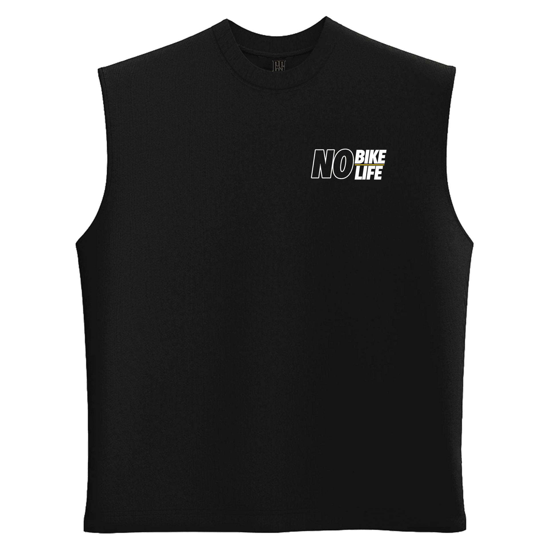 No Bike No Life   Ön Baskılı ve Arka Moto  Series (Unisex Sleeveless Atlet )