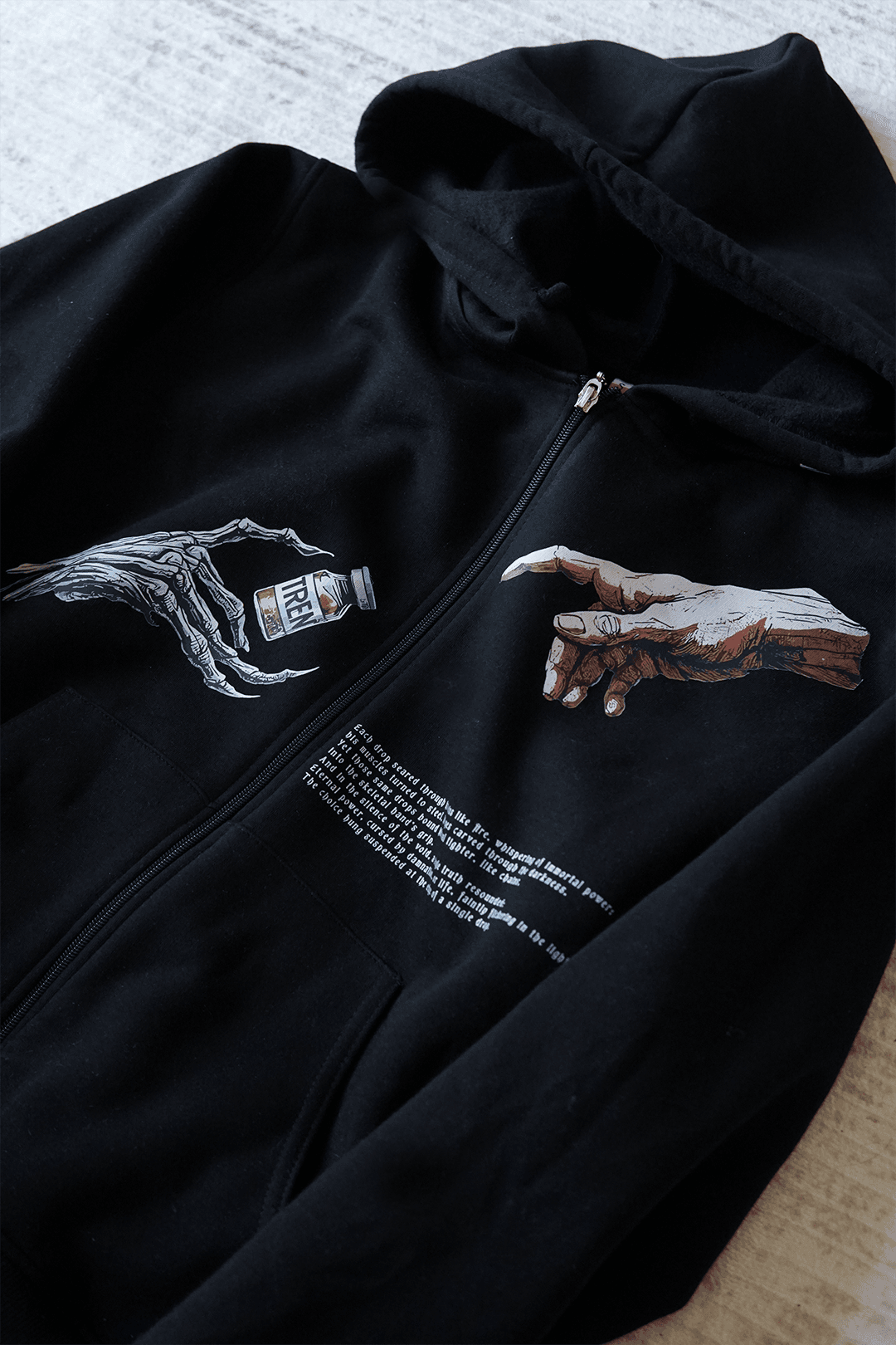 Tren Ön Baskılı  Spor Series (Unisex Fermuarlı Hoodie )