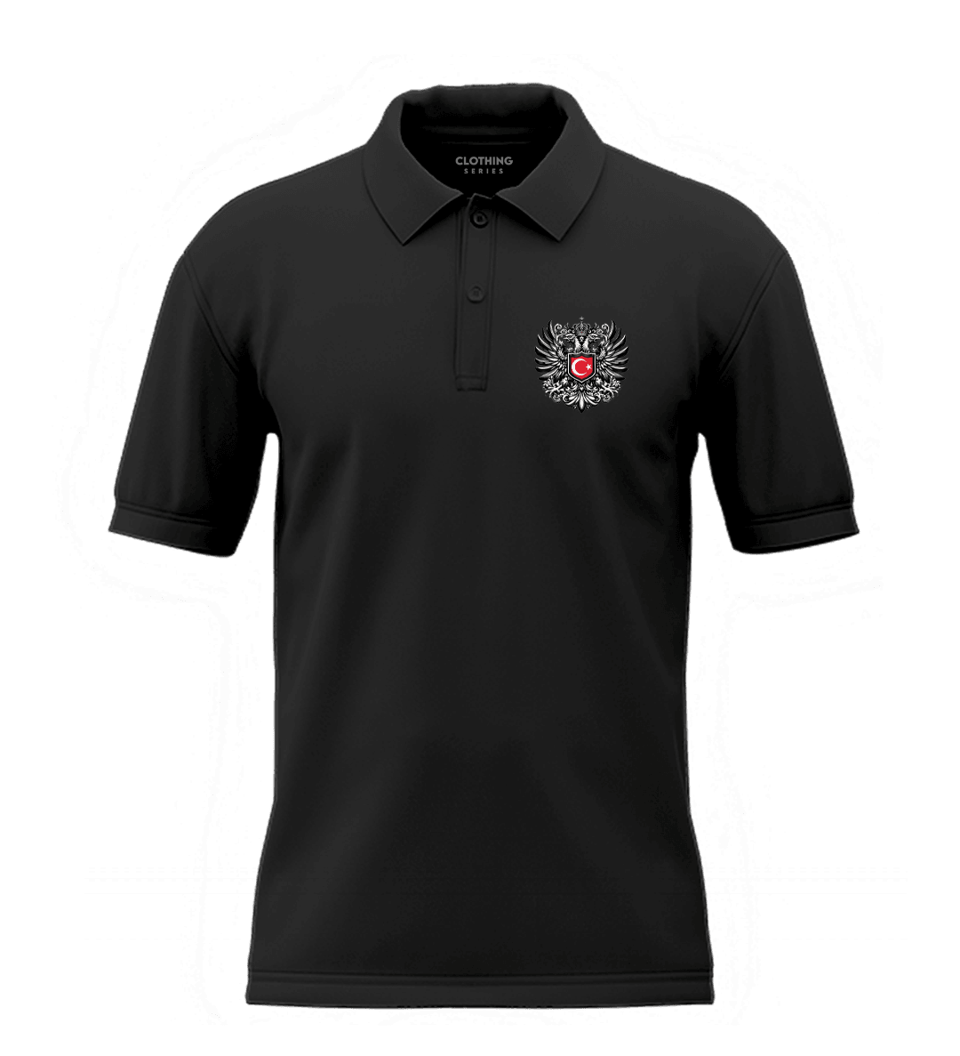 Türk Kartalı Ön Ve Arka  Baskılı (Unisex Polo Yaka)