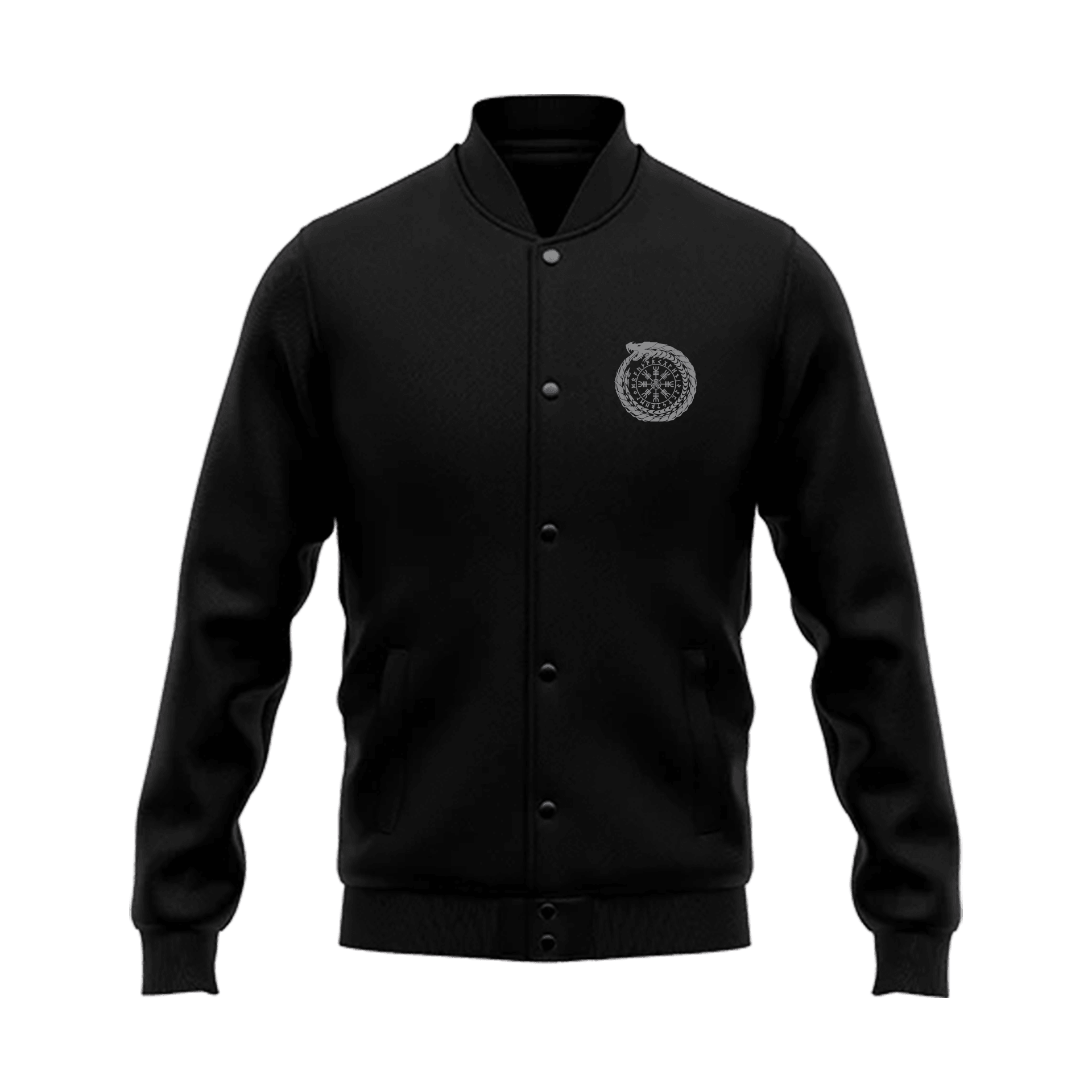 Jörmungandr Nordic Series Ön Ve Arka Baskılı (Unisex Kolej ceketi)