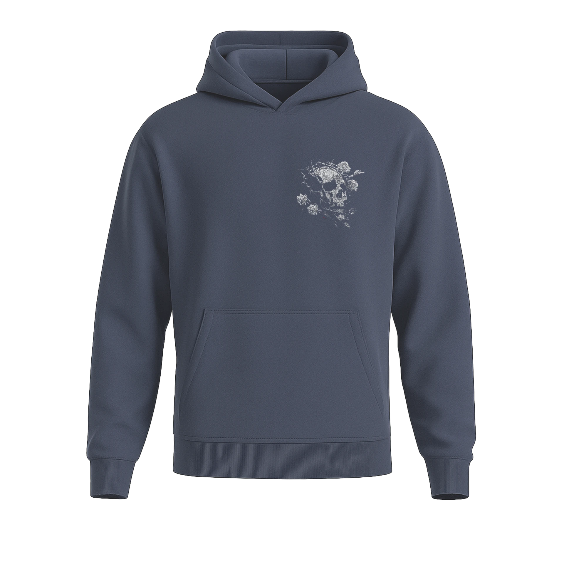 Silent Truths Skull  Ön ve Arka Baskılı  (Unisex Hoodie )