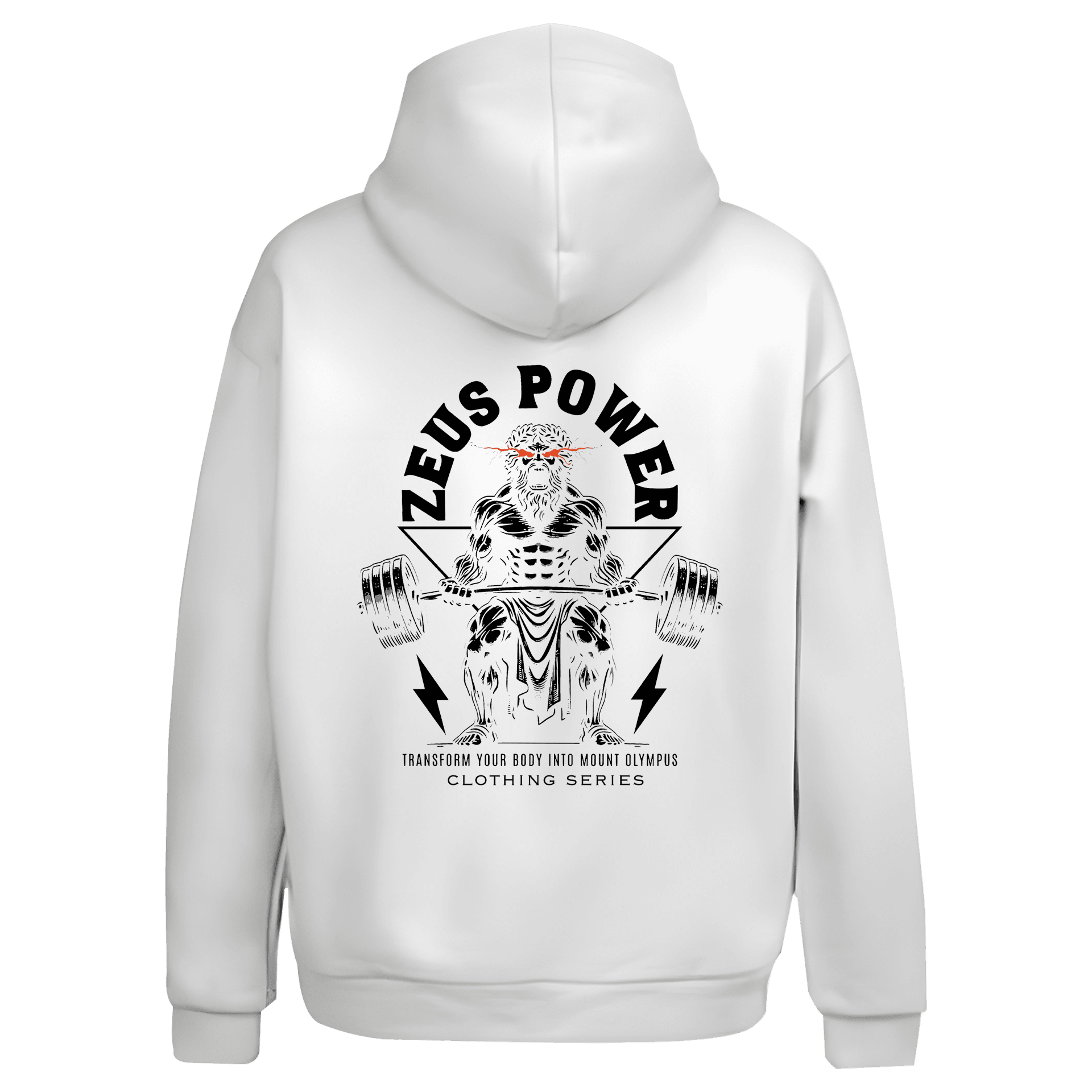 Zeus Power Spor Series Ön Ve Arka Baskılı (Unisex Hoodie)