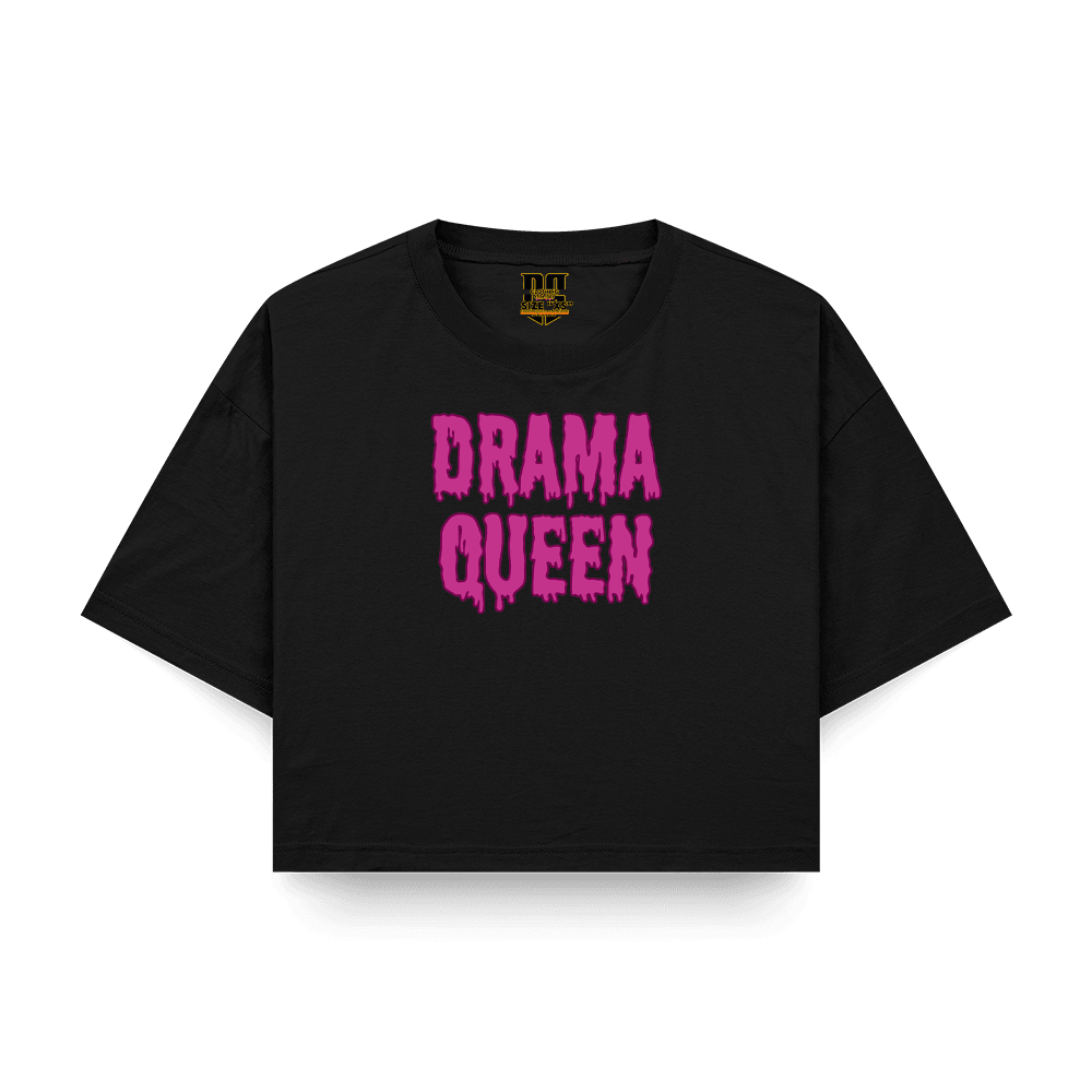 Drama Queen Baskılı Crop