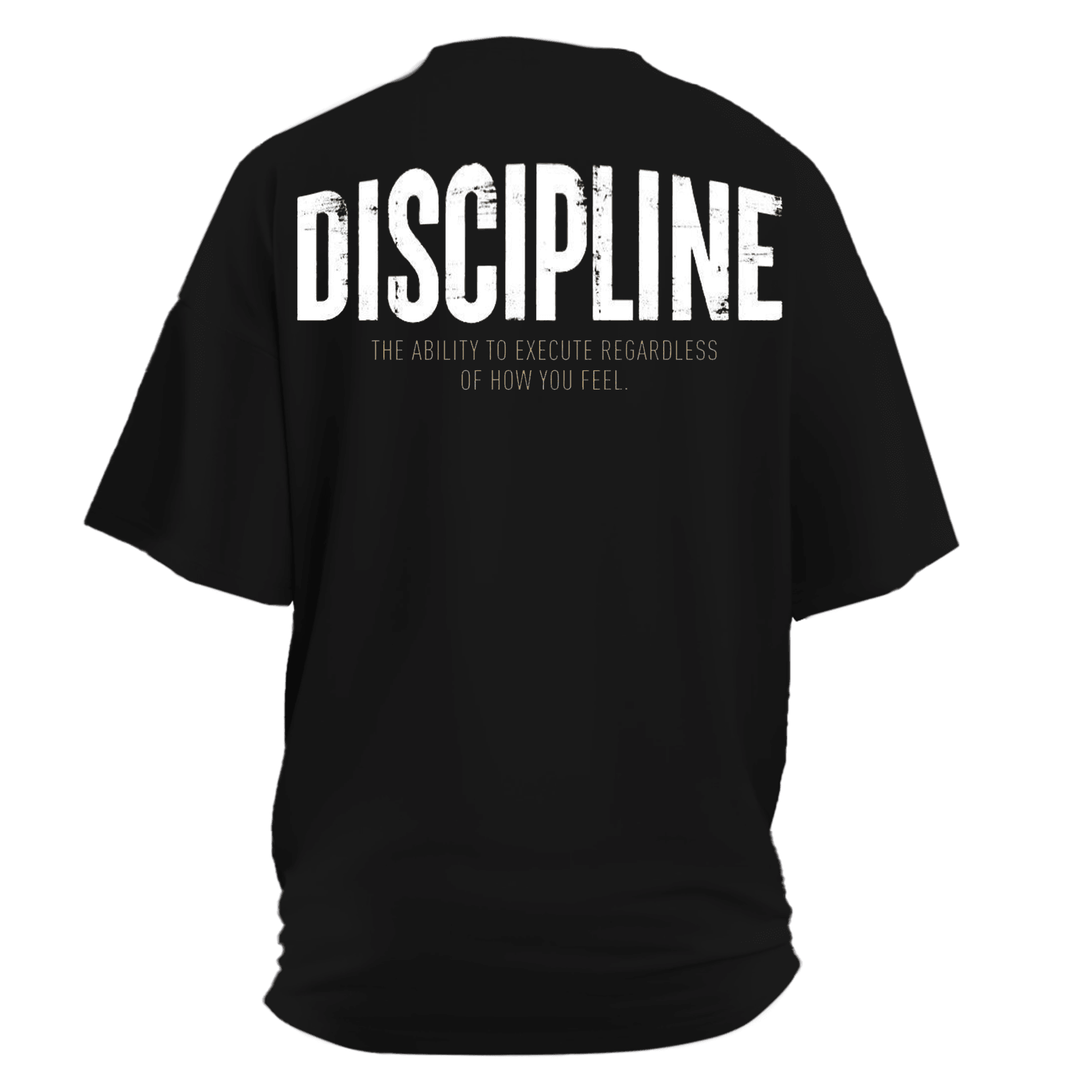 Discipline Ön Ve Arka Baskılı Spor Series  (Unisex Tişört )